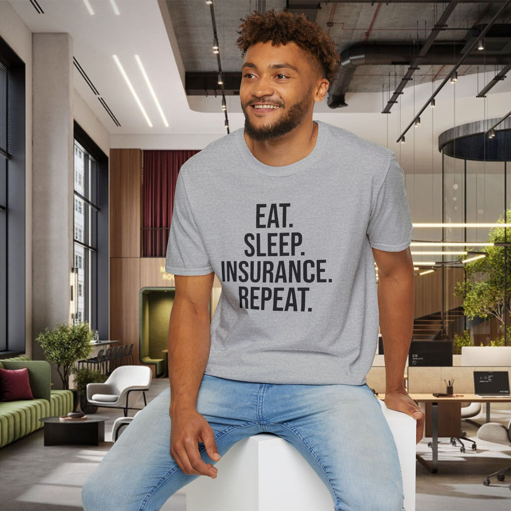 Eat. Sleep. Insurance. T-Shirt — Funny Insurance Agent Shirt for Professionals & Gift