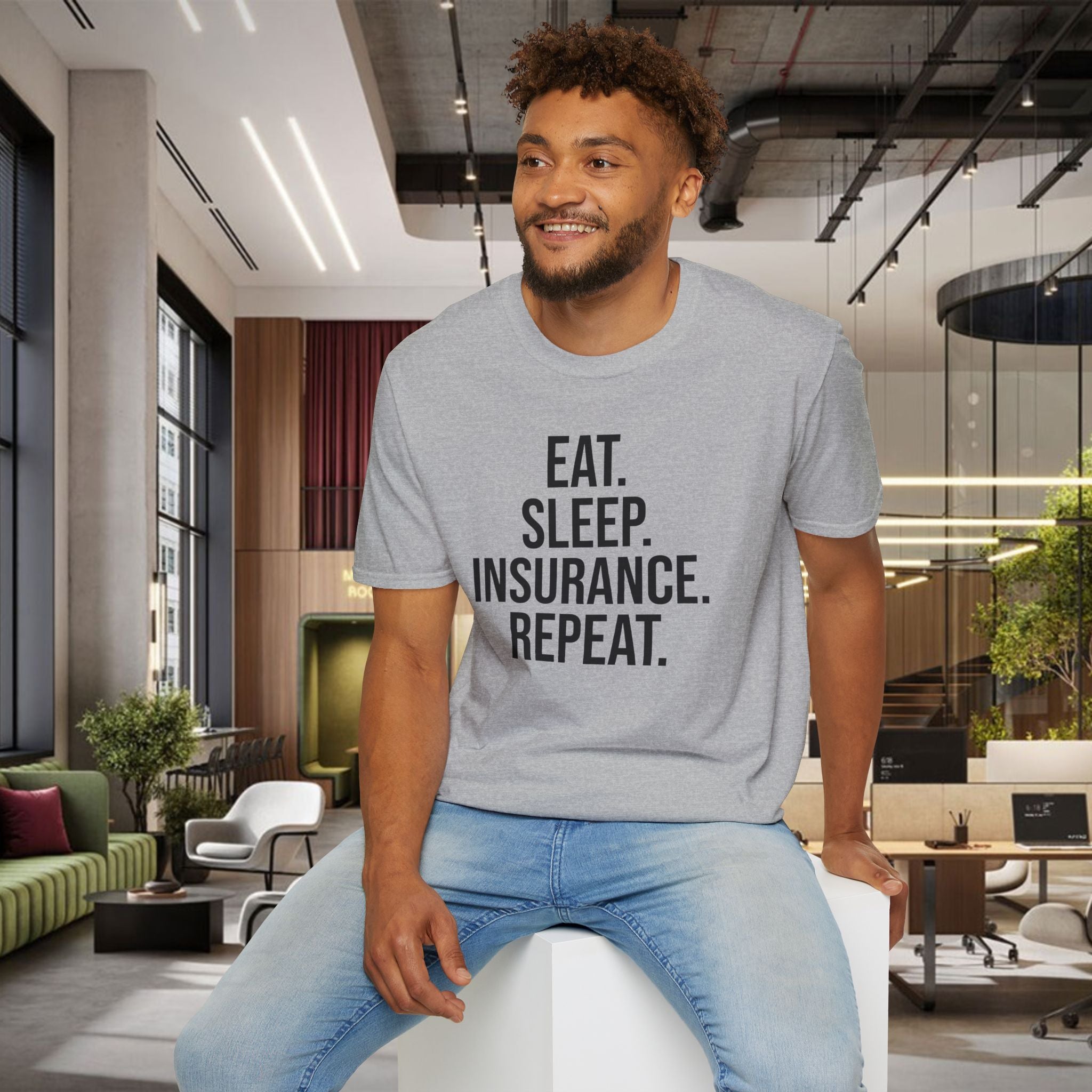 Eat. Sleep. Insurance. T-Shirt — Funny Insurance Agent Shirt for Professionals & Gift