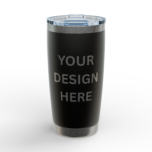 20oz Engraved Stainless Steel Tumbler – Customizable Riva Travel Cup