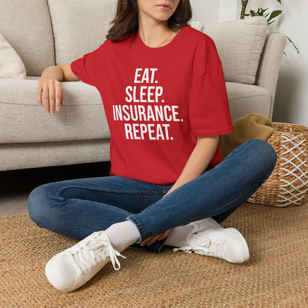 Eat. Sleep. Insurance. T-Shirt — Funny Insurance Agent Shirt for Professionals & Gift