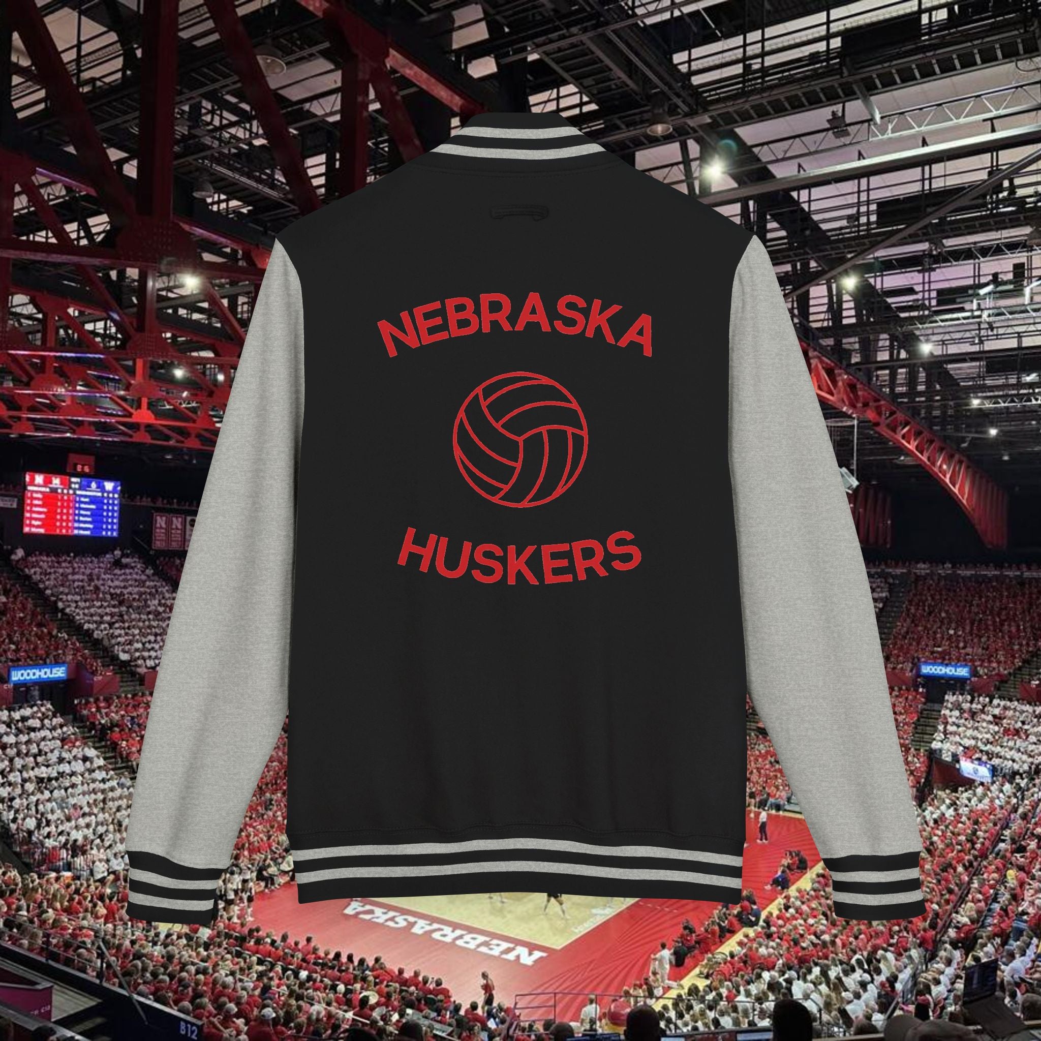 Nebraska Huskers Volleyball Letterman Jacket