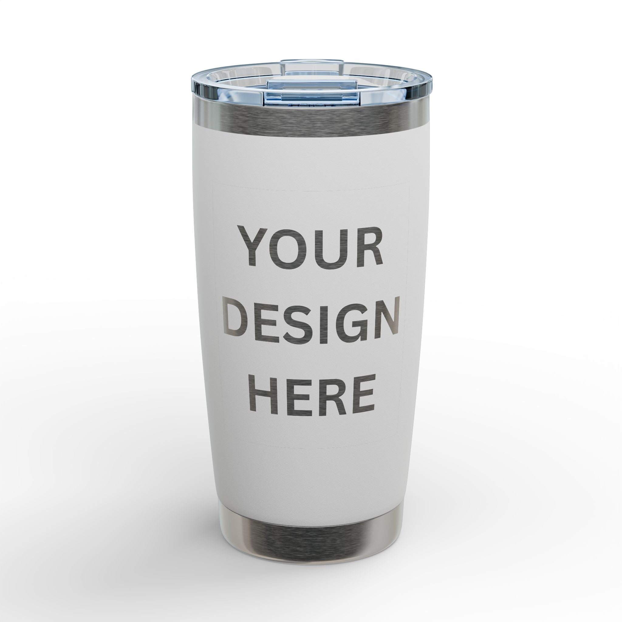 20oz Engraved Stainless Steel Tumbler – Customizable Riva Travel Cup