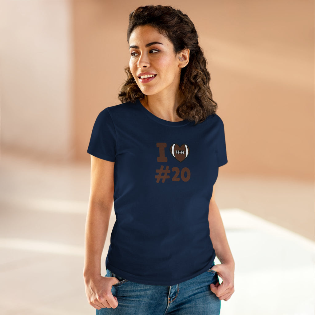 PERSONALIZABLE - I  Heart #-- Women's Tee - Personalized Team Jersey Shirt