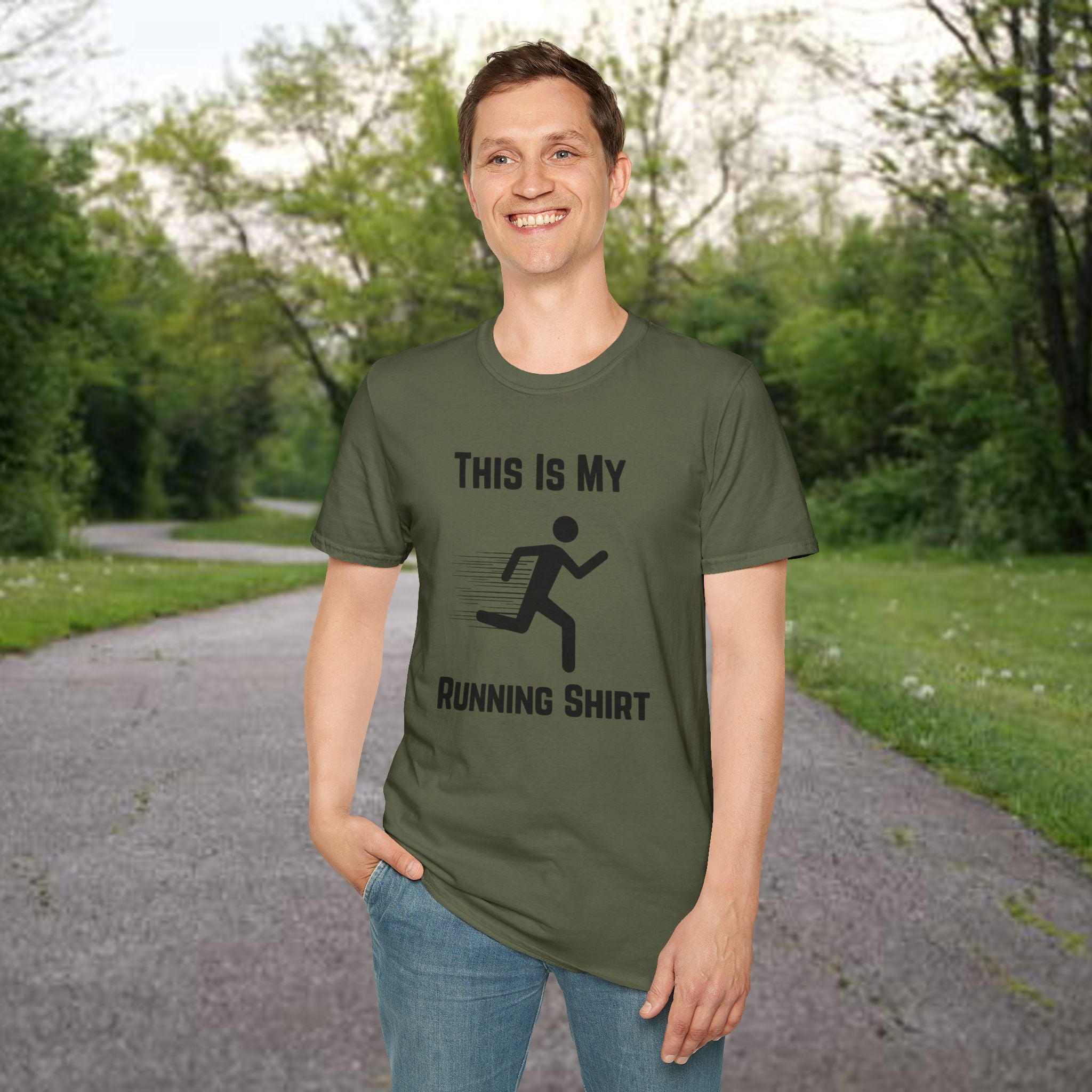 Running Shirt — "This Is My Running Shirt" Graphic Tee for Runners