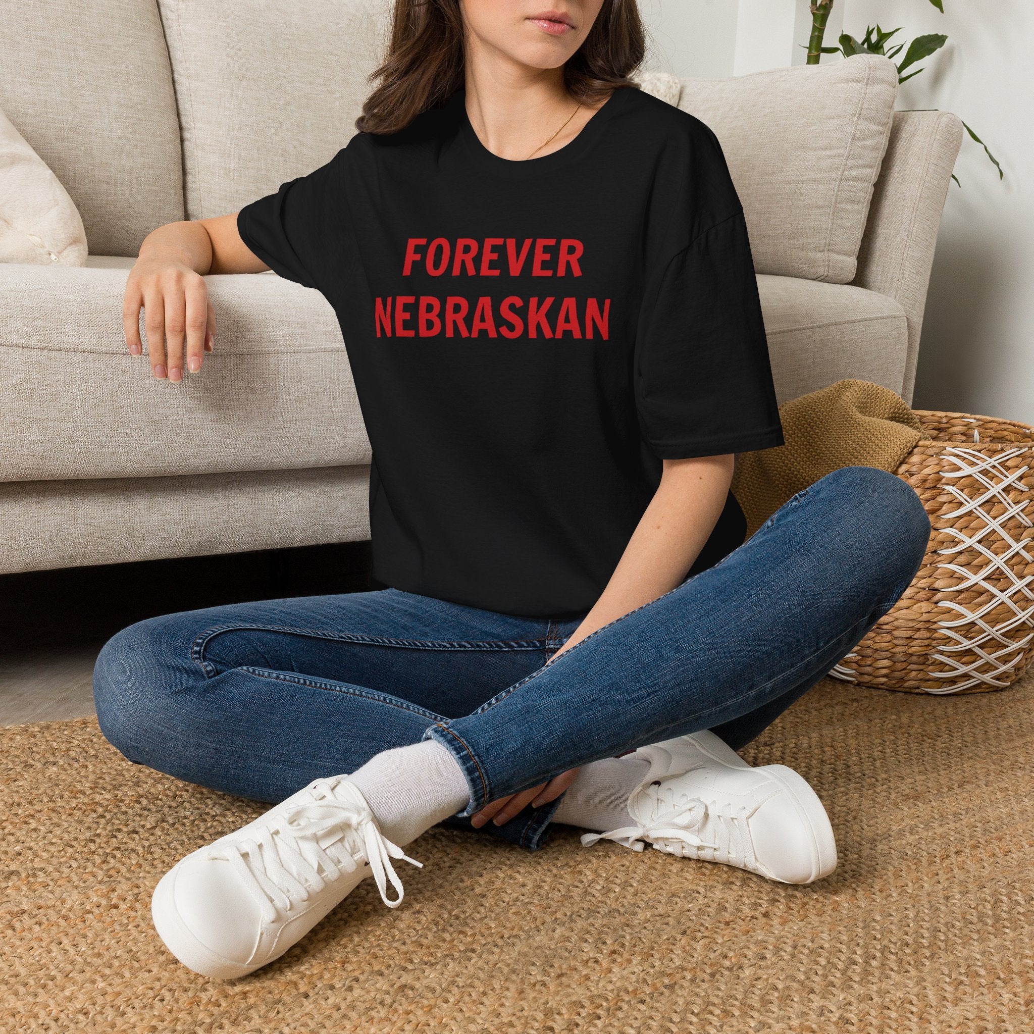 Forever Nebraskan T-Shirt — Retro Red State Pride Tee