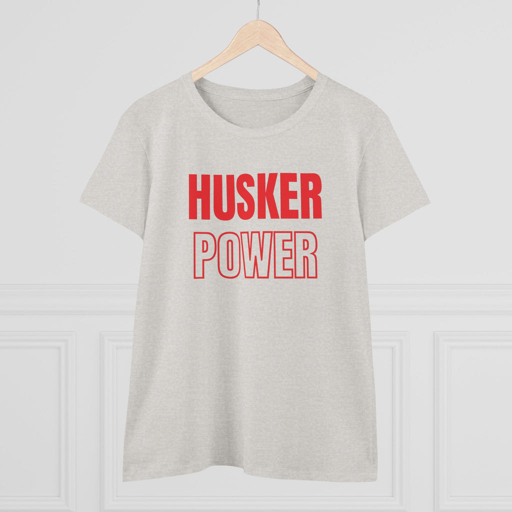 Husker Power Women's T‑Shirt — Bold Red Fan Tee
