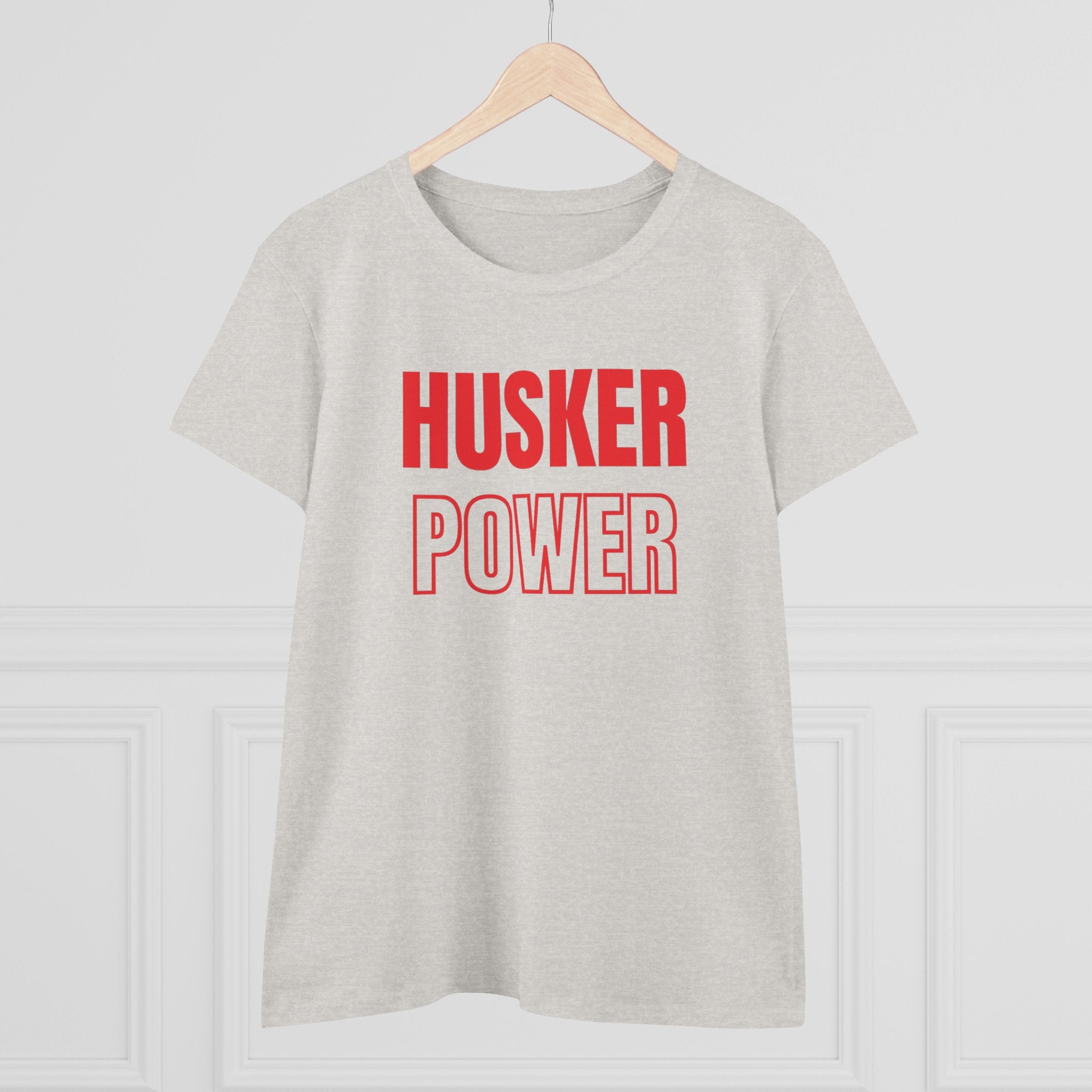 Husker Power Women's T‑Shirt — Bold Red Fan Tee