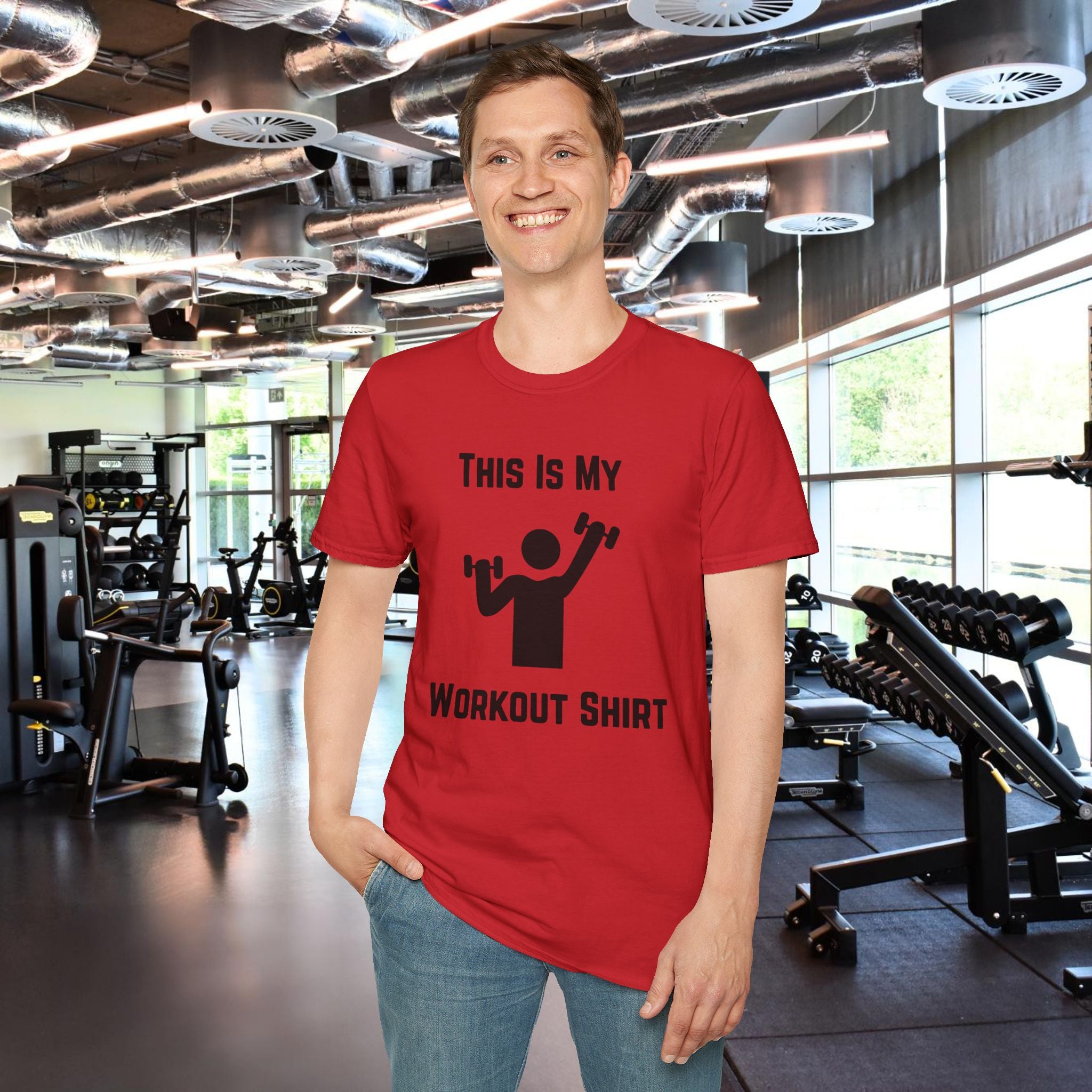 Workout Shirt — "This Is My Workout Shirt" Graphic Tee