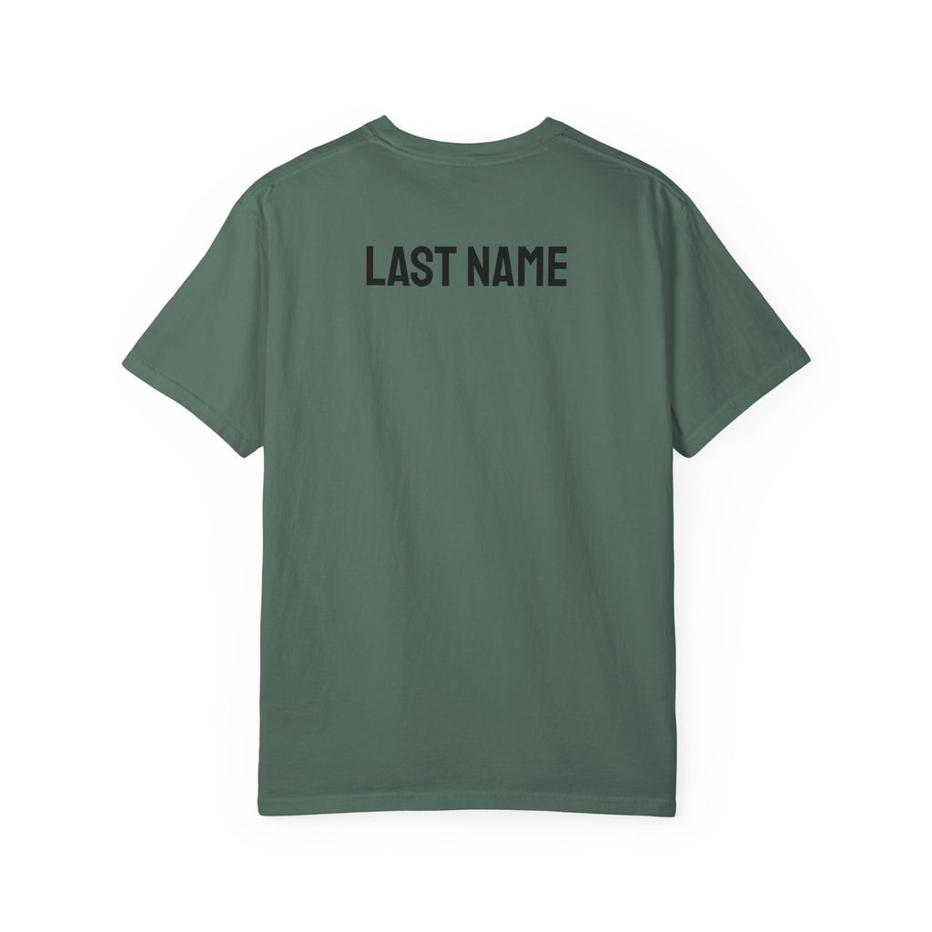 Just Married T‑Shirt — Personalized Last Name Wedding Tee