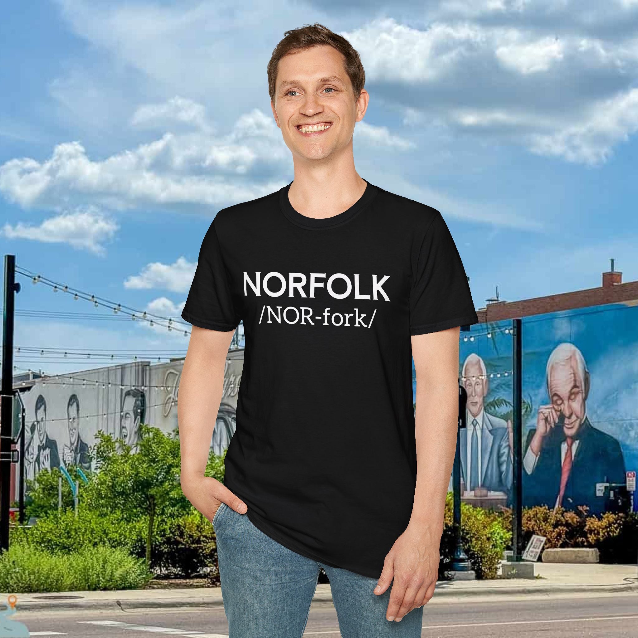 Norfolk Pronunciation T-Shirt — "NOR-fork" City Pride Tee