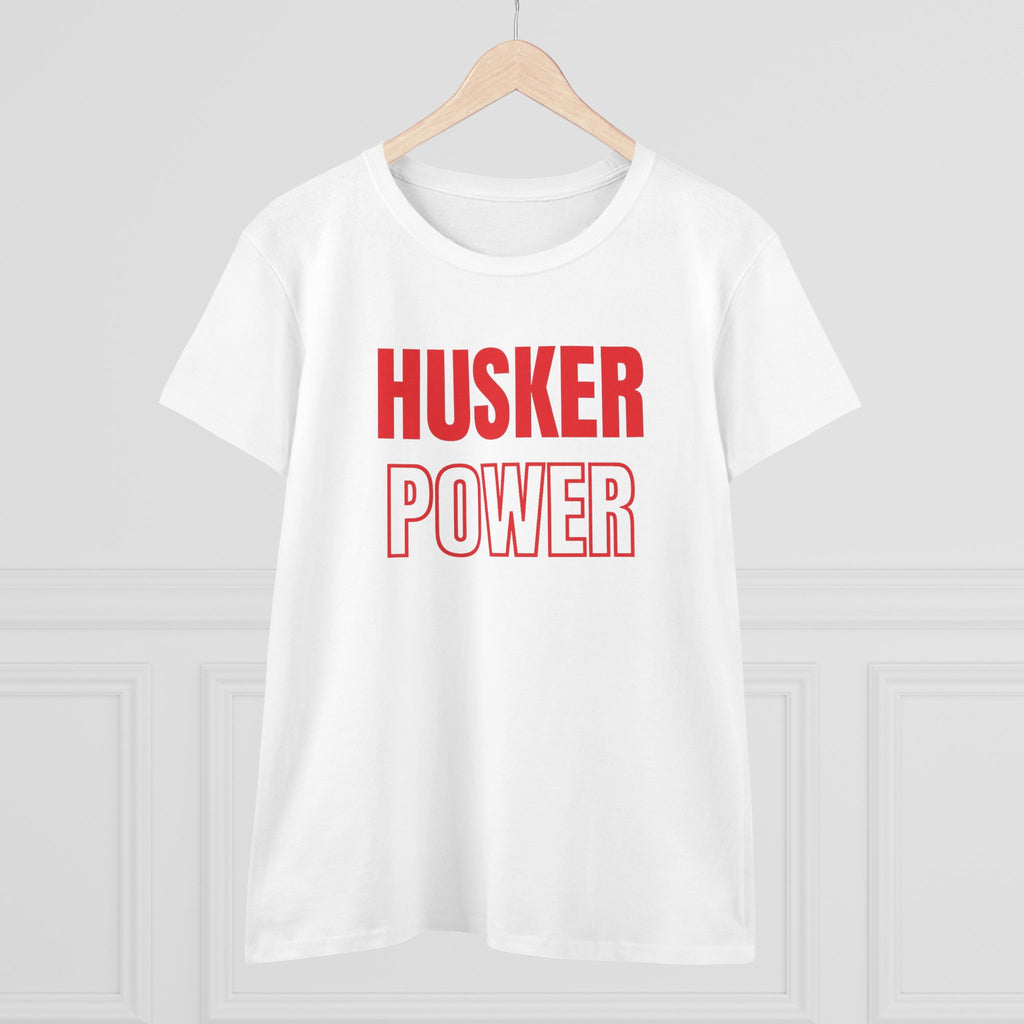 Husker Power Women's T‑Shirt — Bold Red Fan Tee