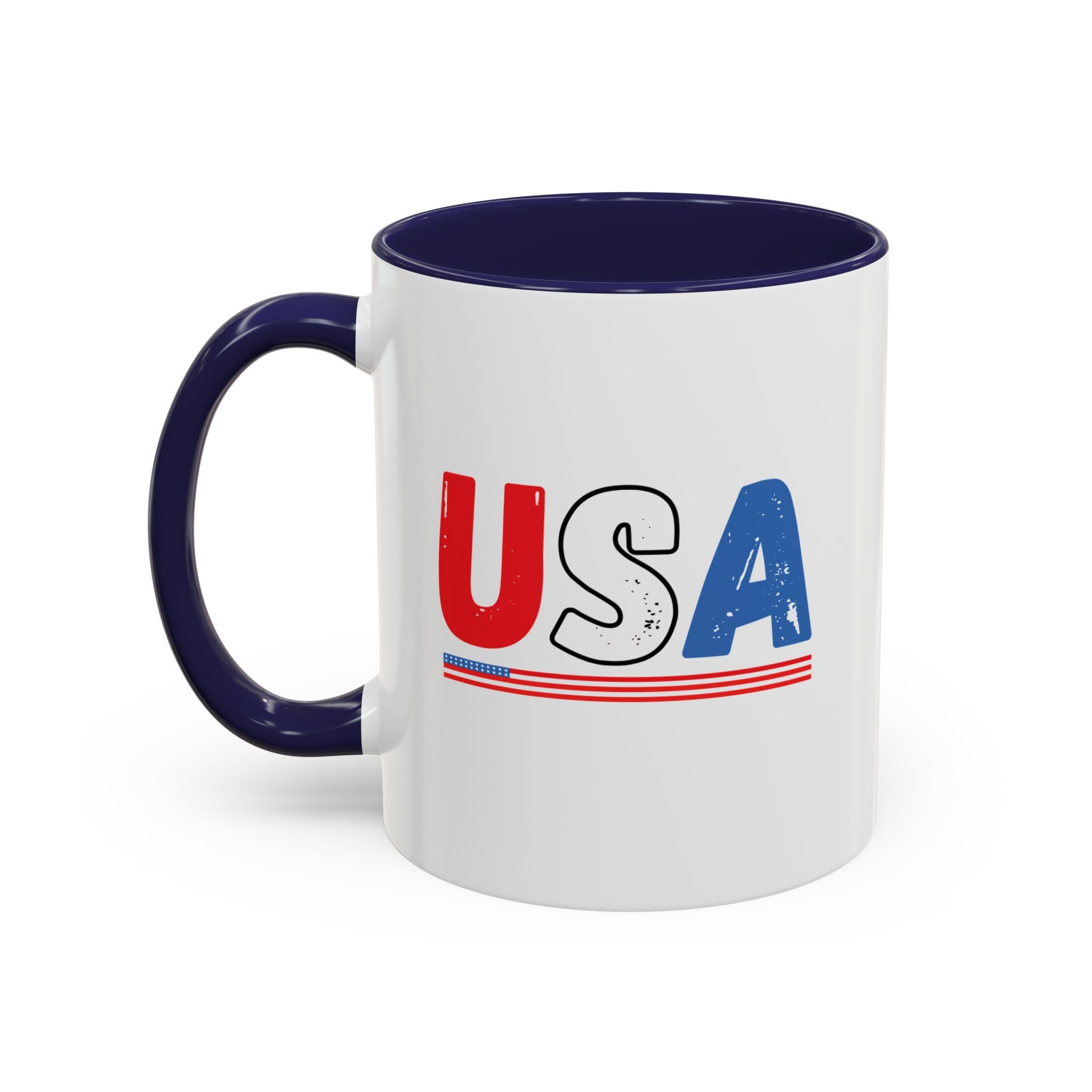 USA Red, White, and Blue Printed Coffee Mug (11, 15oz)