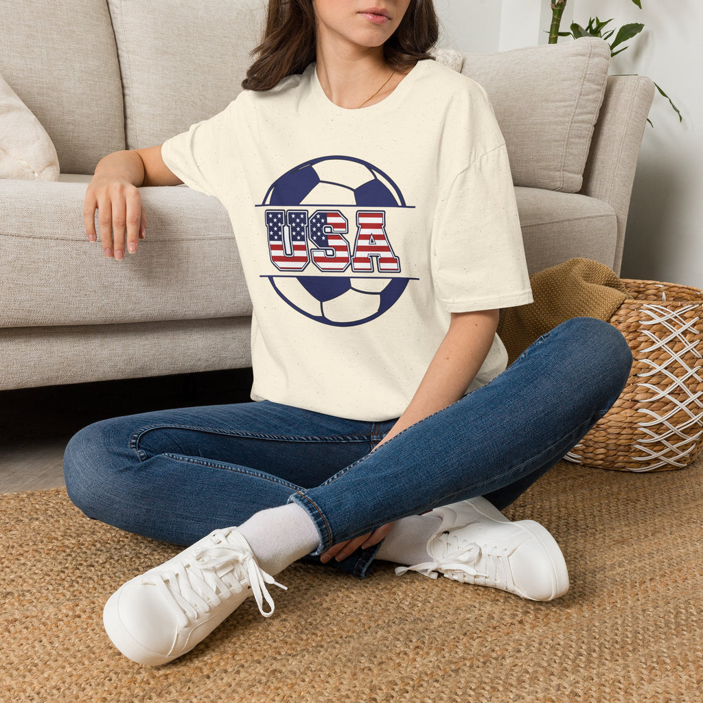 USA Soccer T-Shirt — American Flag Soccer Design