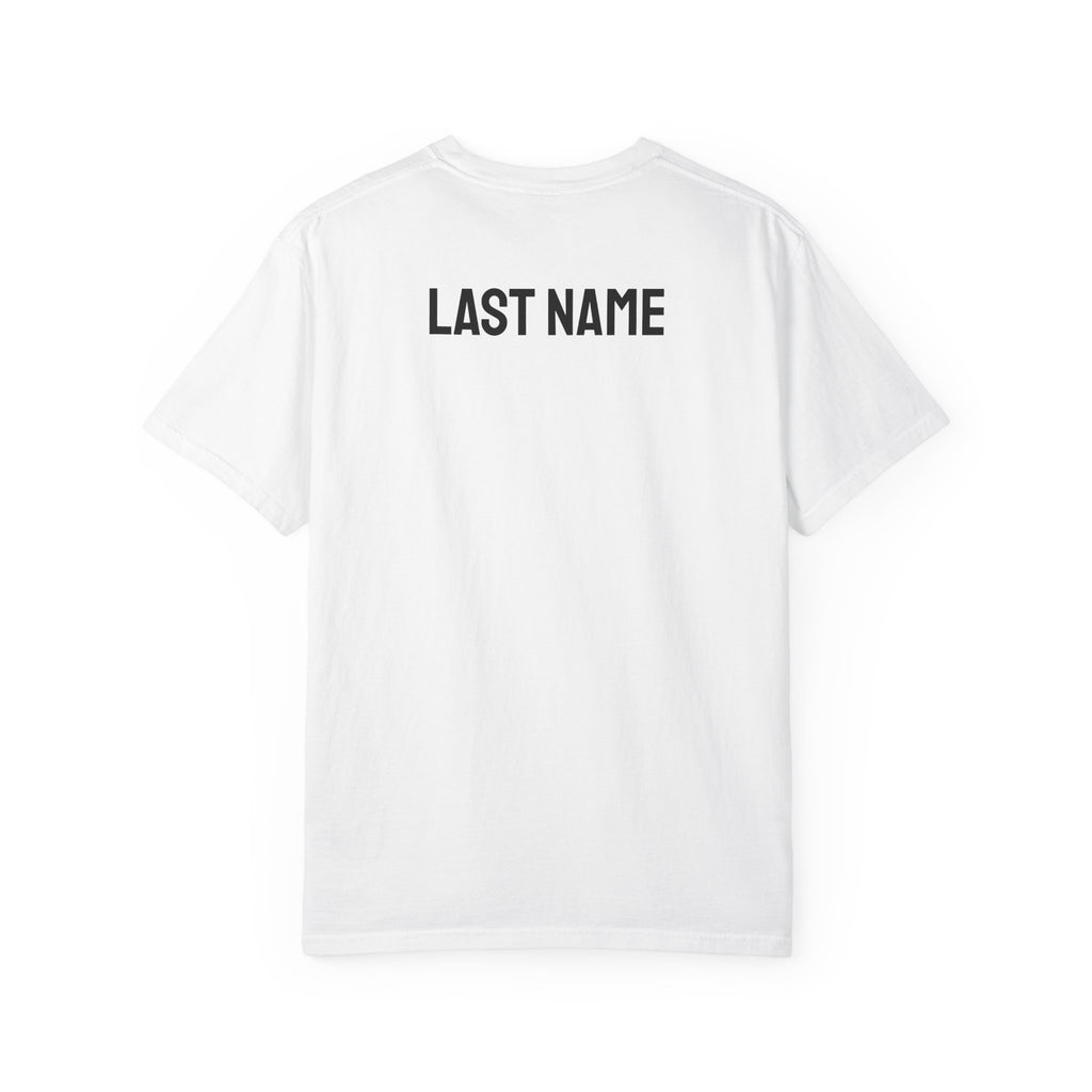 Just Married T‑Shirt — Personalized Last Name Wedding Tee