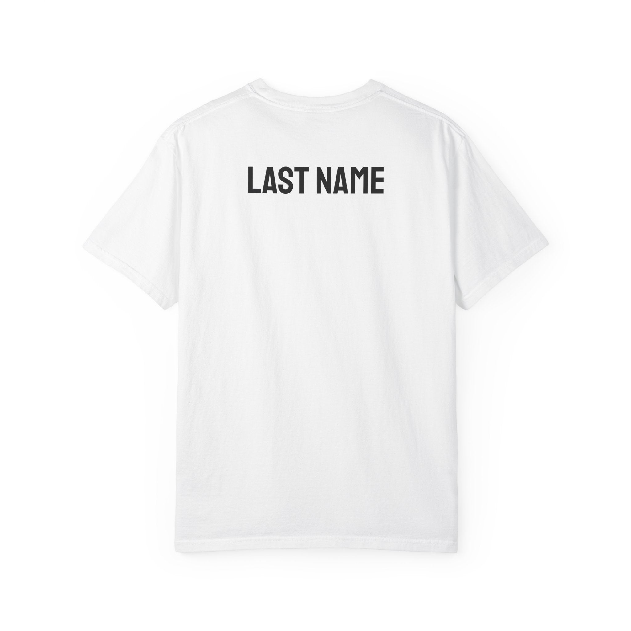 Just Married T‑Shirt — Personalized Last Name Wedding Tee