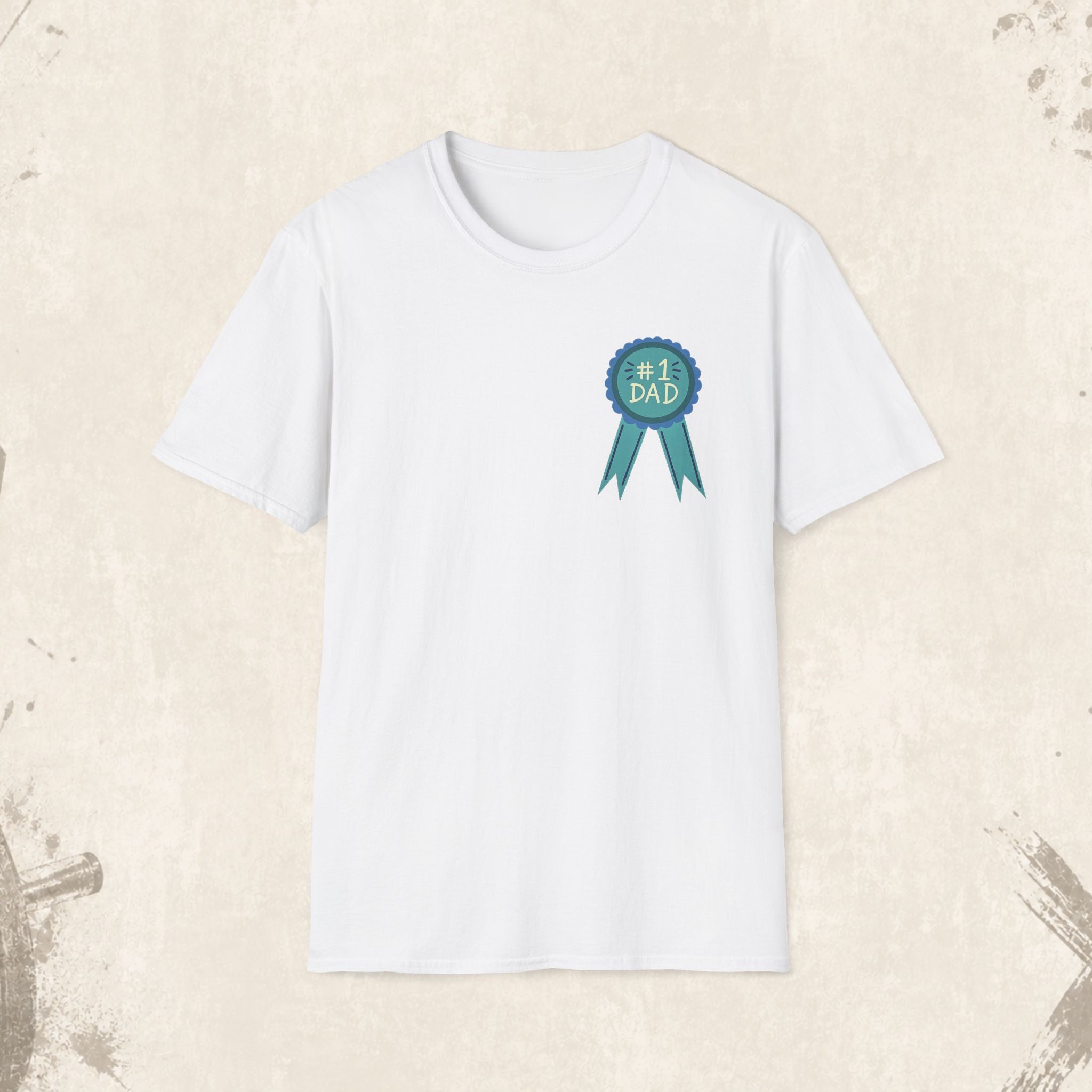 #1 Dad Badge T-Shirt – Celebrate the World's Greatest Dad