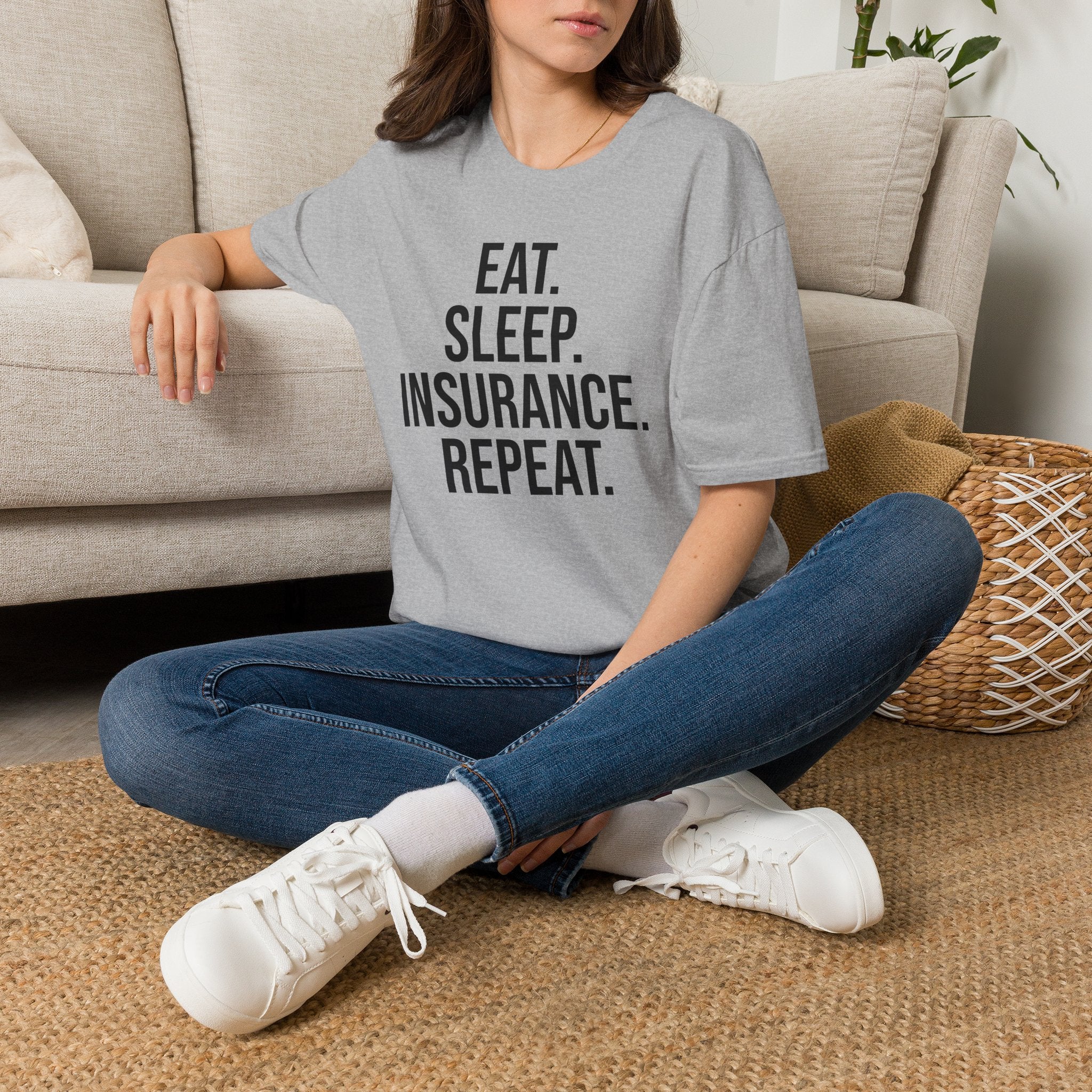 Eat. Sleep. Insurance. T-Shirt — Funny Insurance Agent Shirt for Professionals & Gift