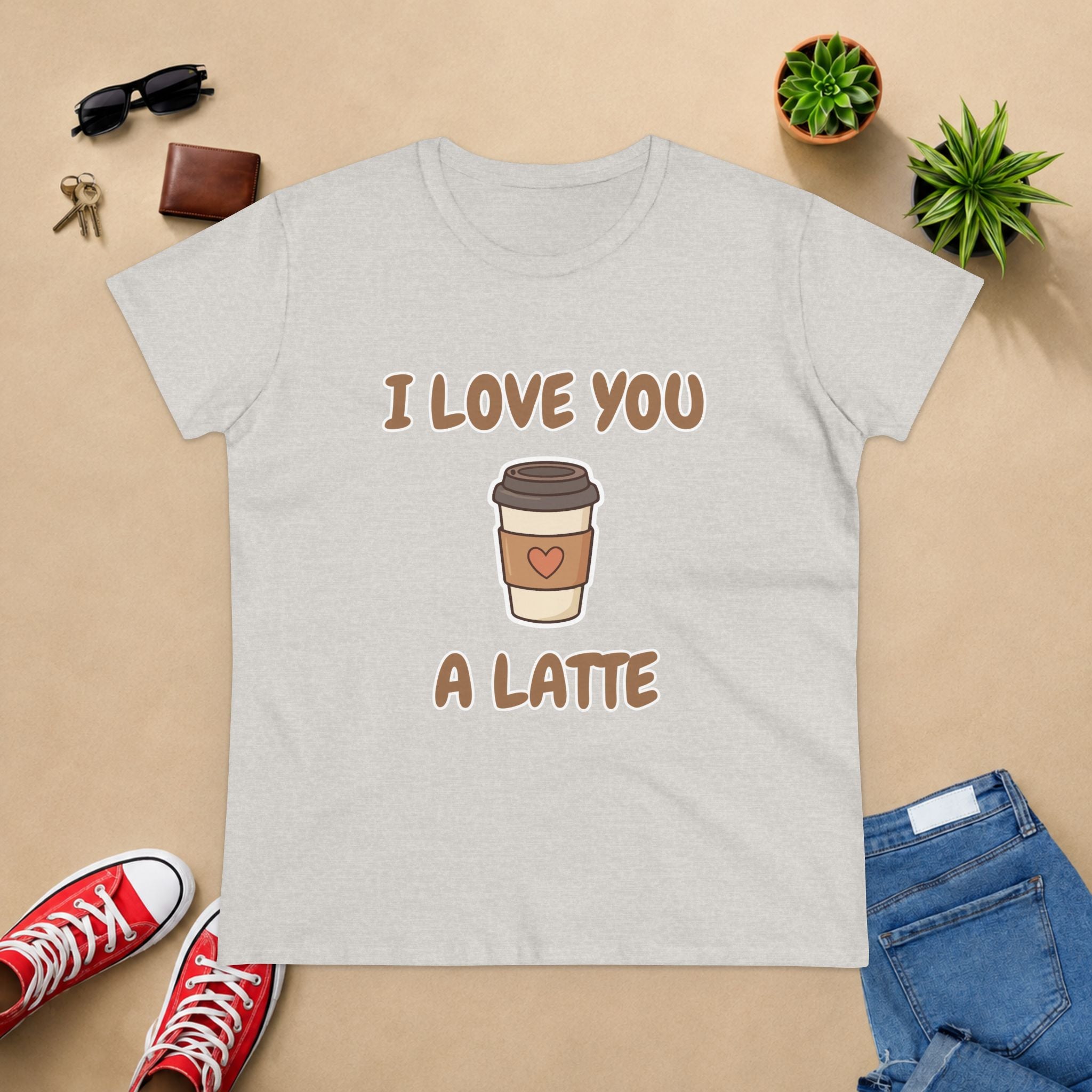 I Love You A Latte Coffee Tee