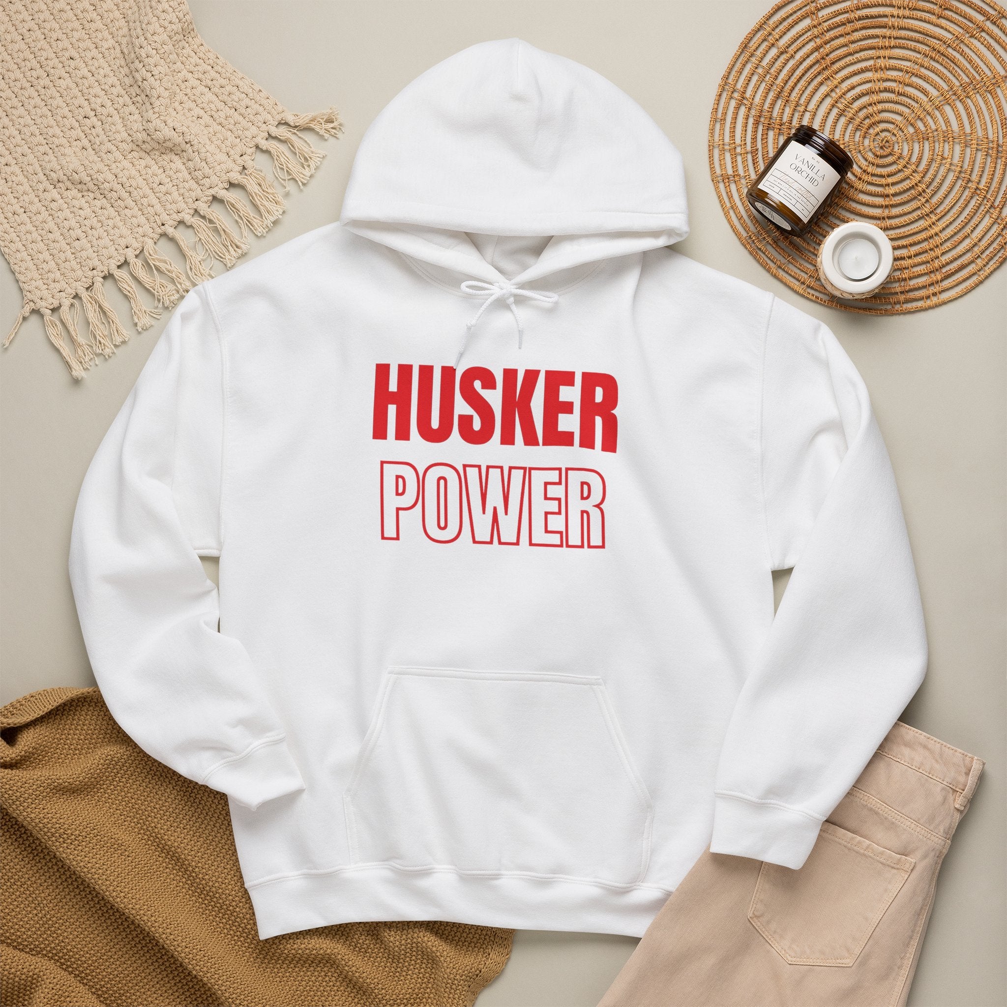 Husker Power Hoodie — College Team Pullover for Fans