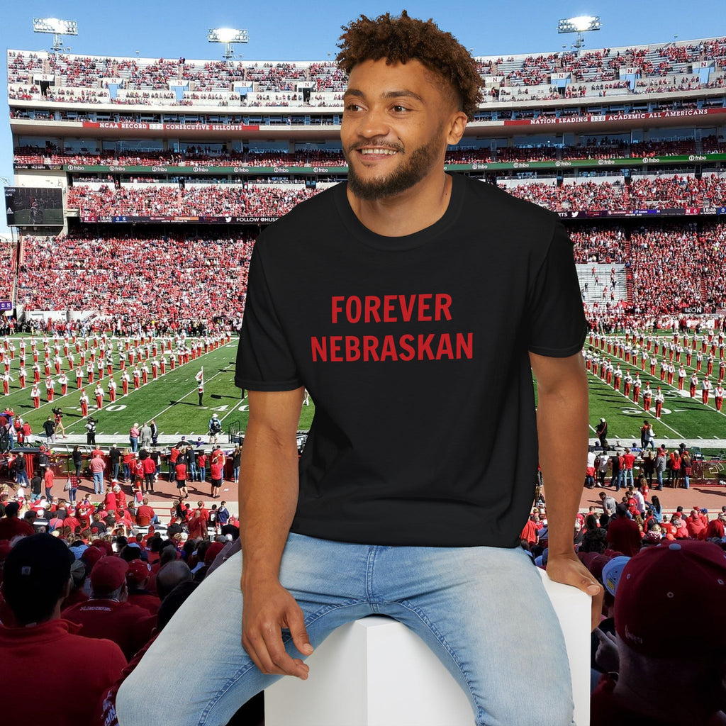 Forever Nebraskan T-Shirt — Retro Red State Pride Tee