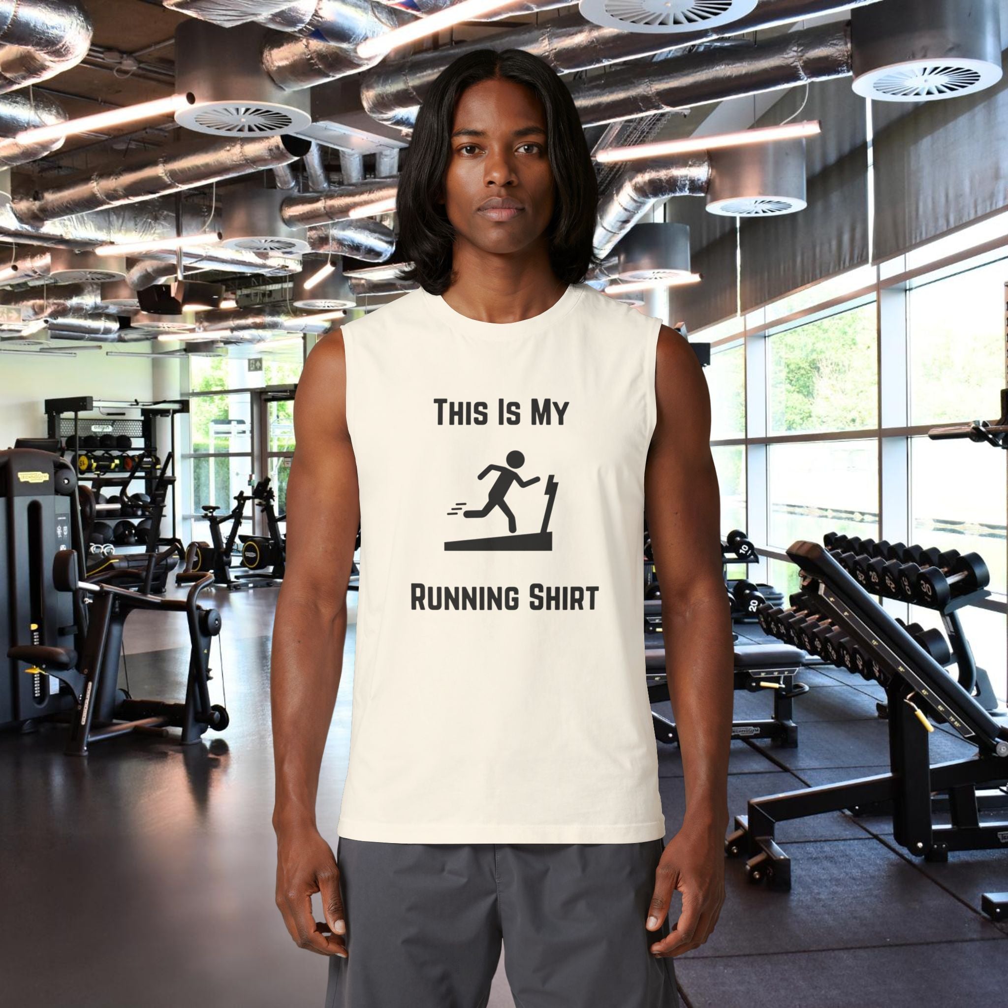 Running Shirt Muscle Tank — Funny Treadmill Workout Tank Top