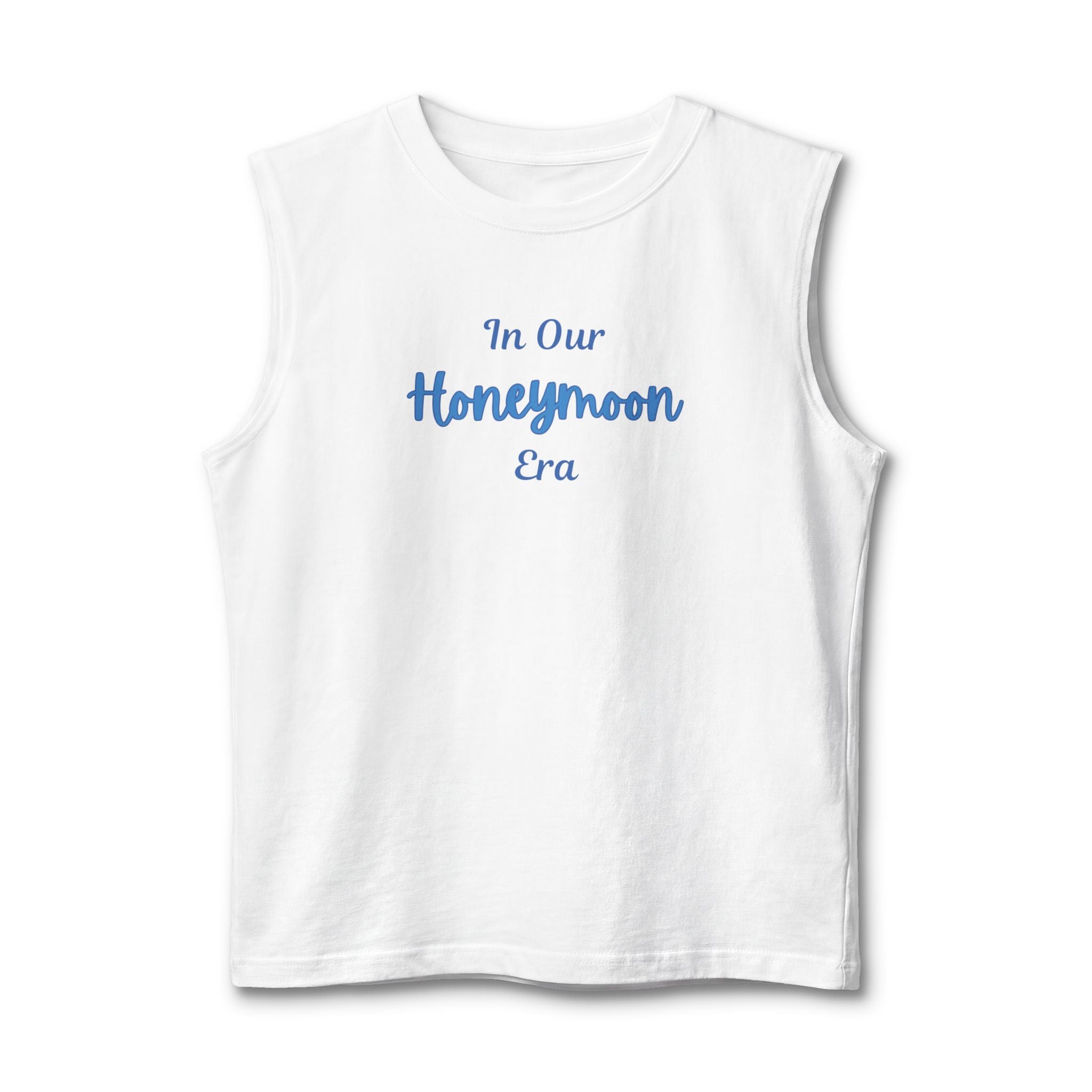 Honeymoon Era Muscle Tank for Husband — 'In Our Honeymoon Era' Front & 'Husband' Back