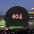 402 Trucker Snapback Cap — Retro Athletic Mesh Baseball Hat