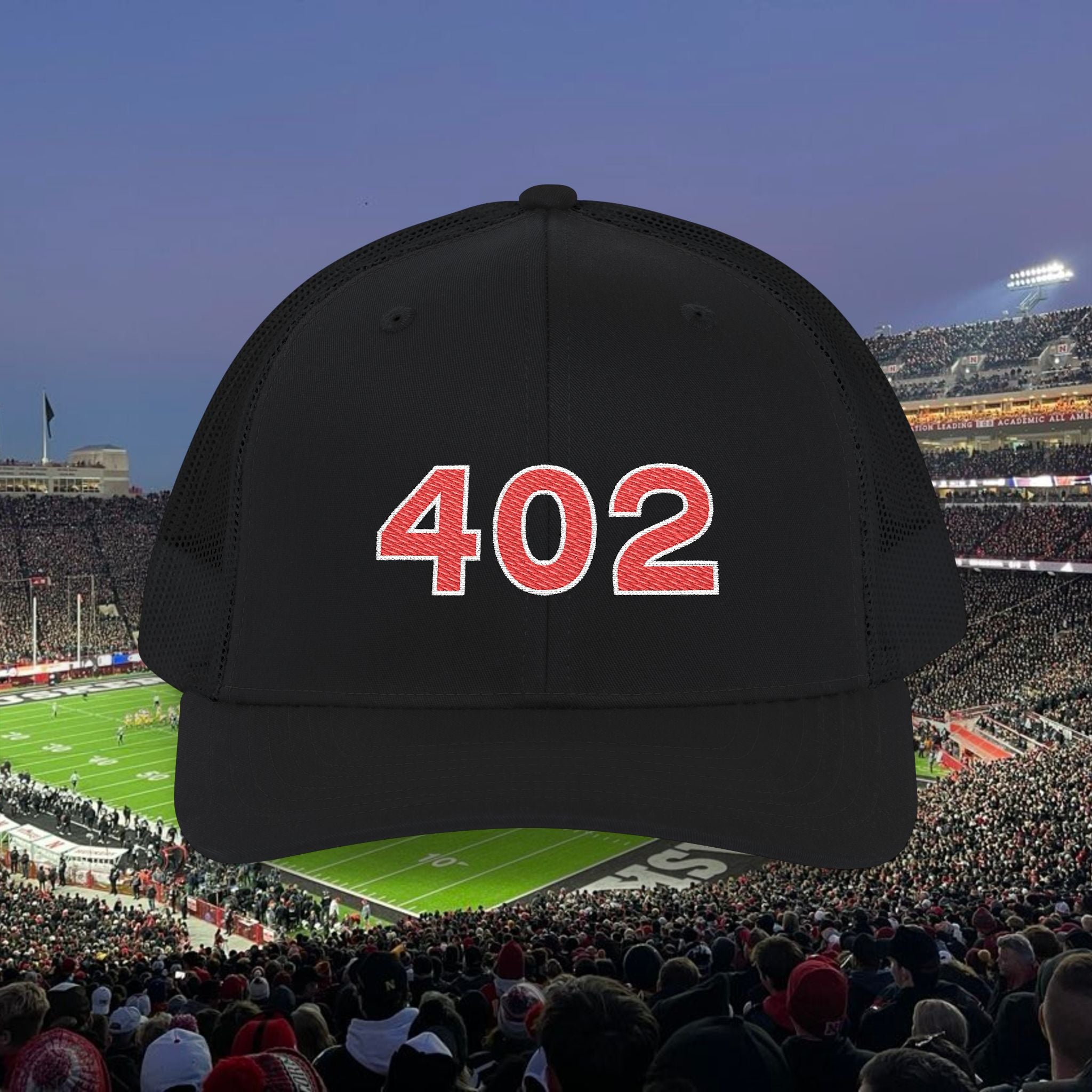 402 Trucker Snapback Cap — Retro Athletic Mesh Baseball Hat