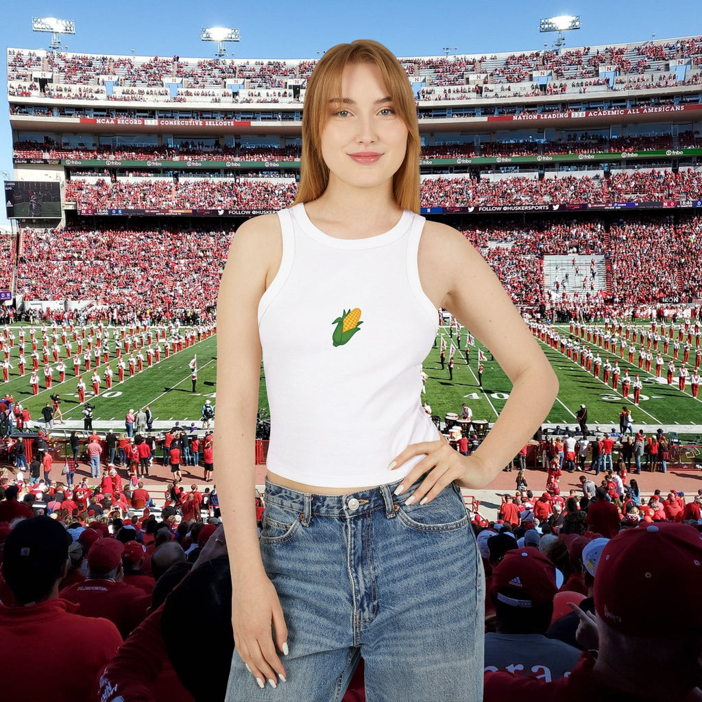 Corn Graphic Racerback Tank Top