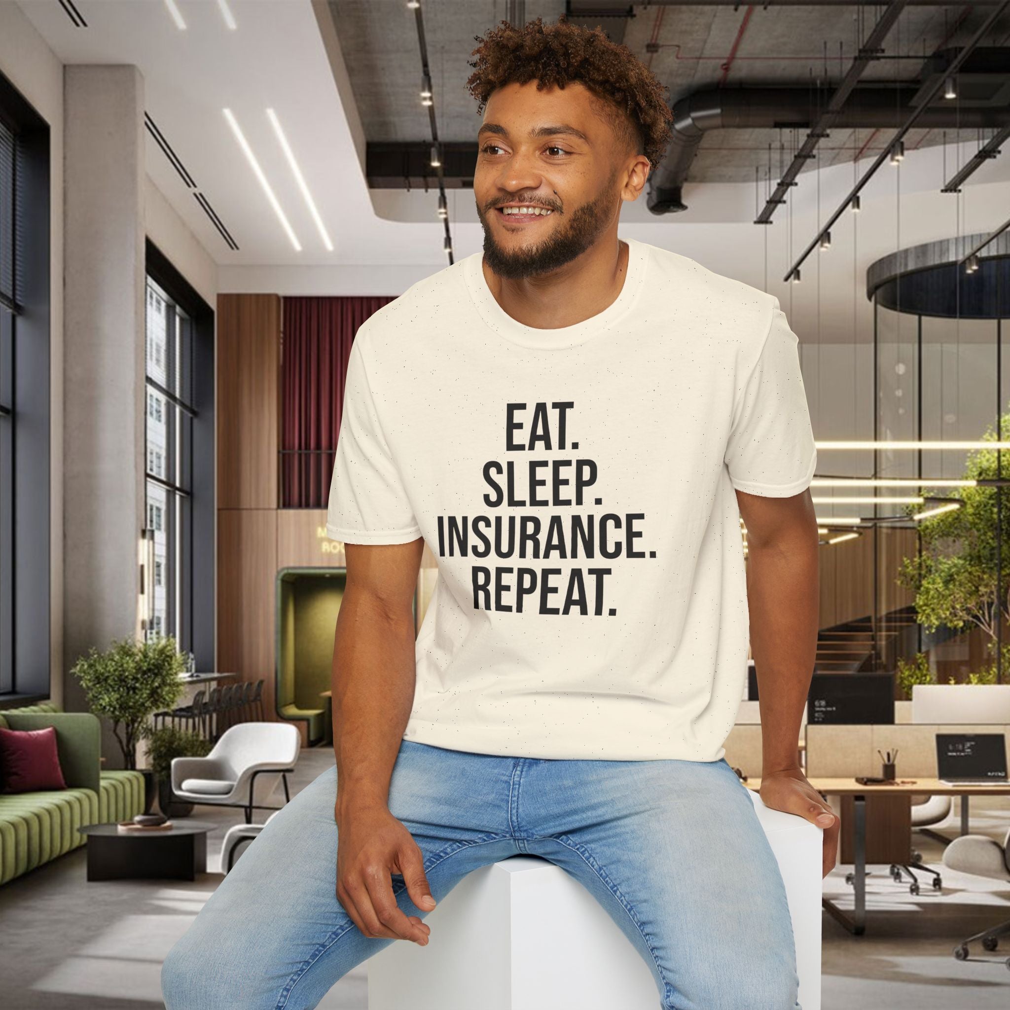 Eat. Sleep. Insurance. T-Shirt — Funny Insurance Agent Shirt for Professionals & Gift