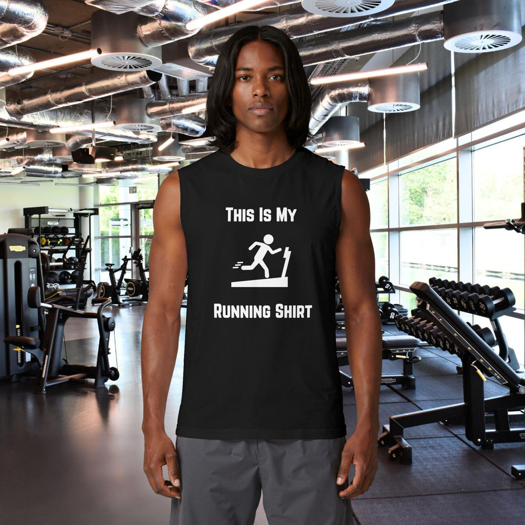 Running Shirt Muscle Tank — Funny Treadmill Workout Tank Top