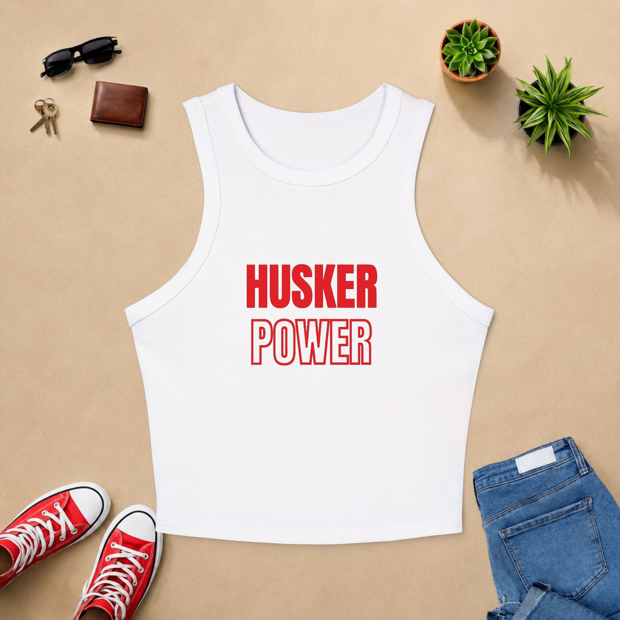 Husker Power Racer Tank Top