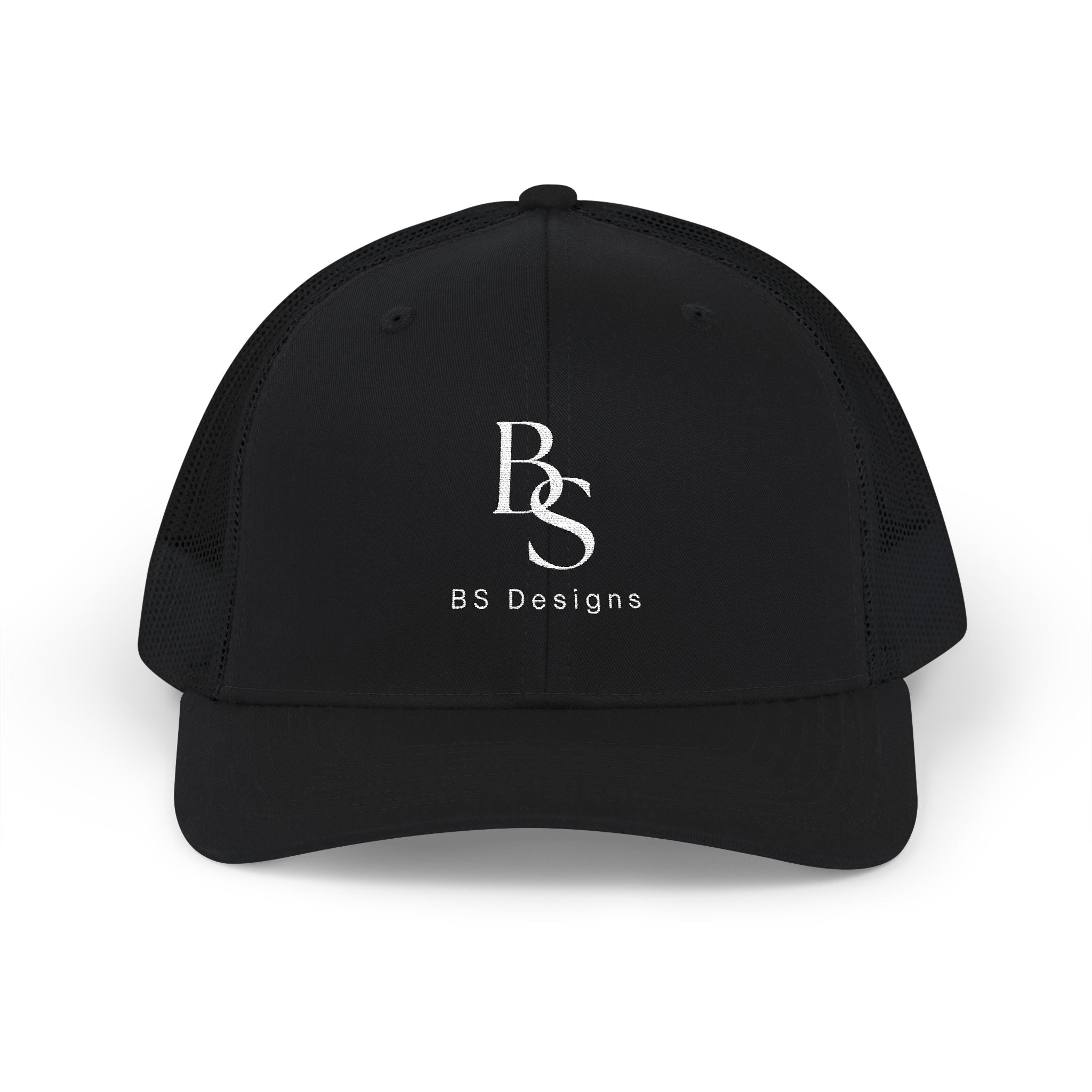 Embroidered BS Designs Snapback Trucker Cap