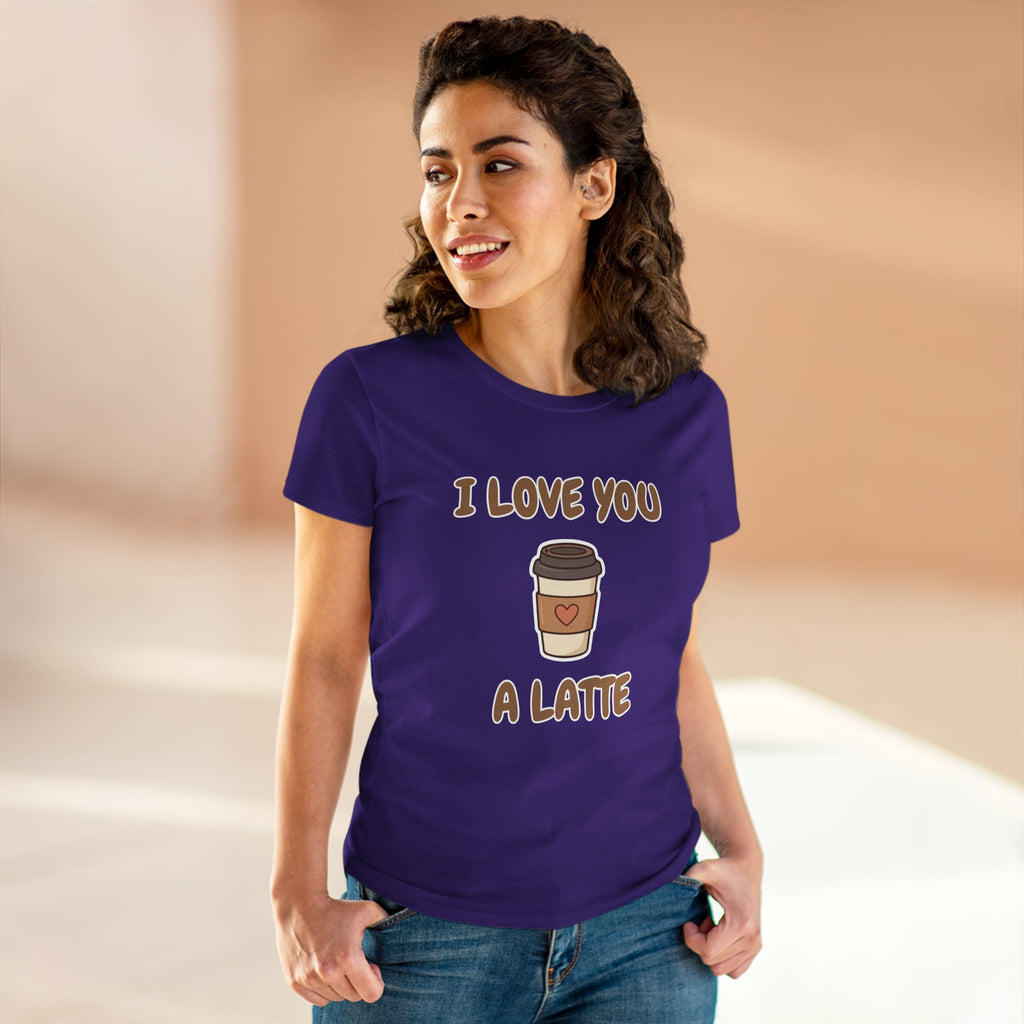 I Love You A Latte Coffee Tee