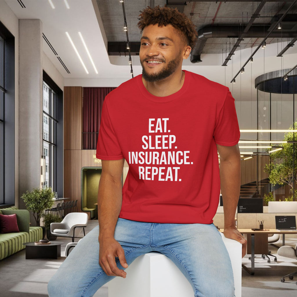 Eat. Sleep. Insurance. T-Shirt — Funny Insurance Agent Shirt for Professionals & Gift