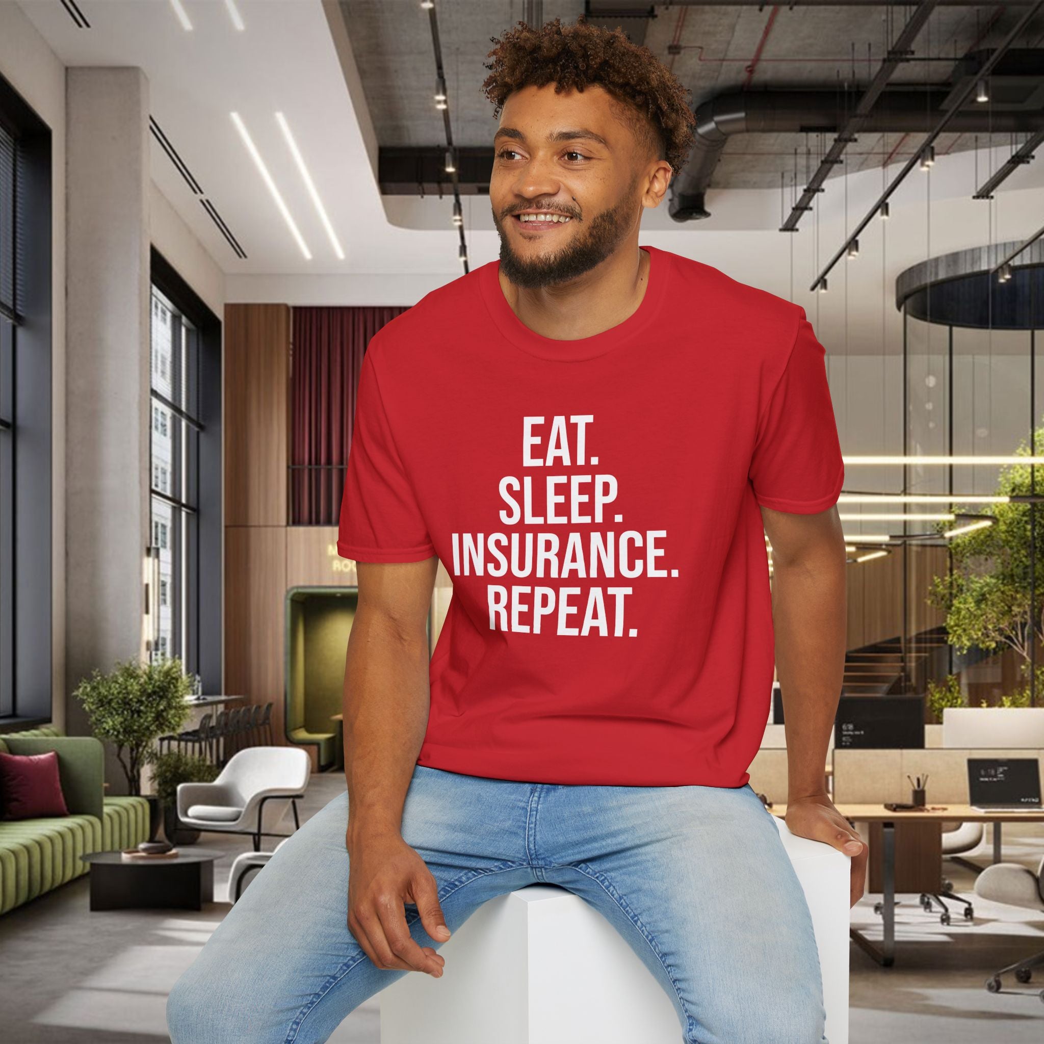 Eat. Sleep. Insurance. T-Shirt — Funny Insurance Agent Shirt for Professionals & Gift