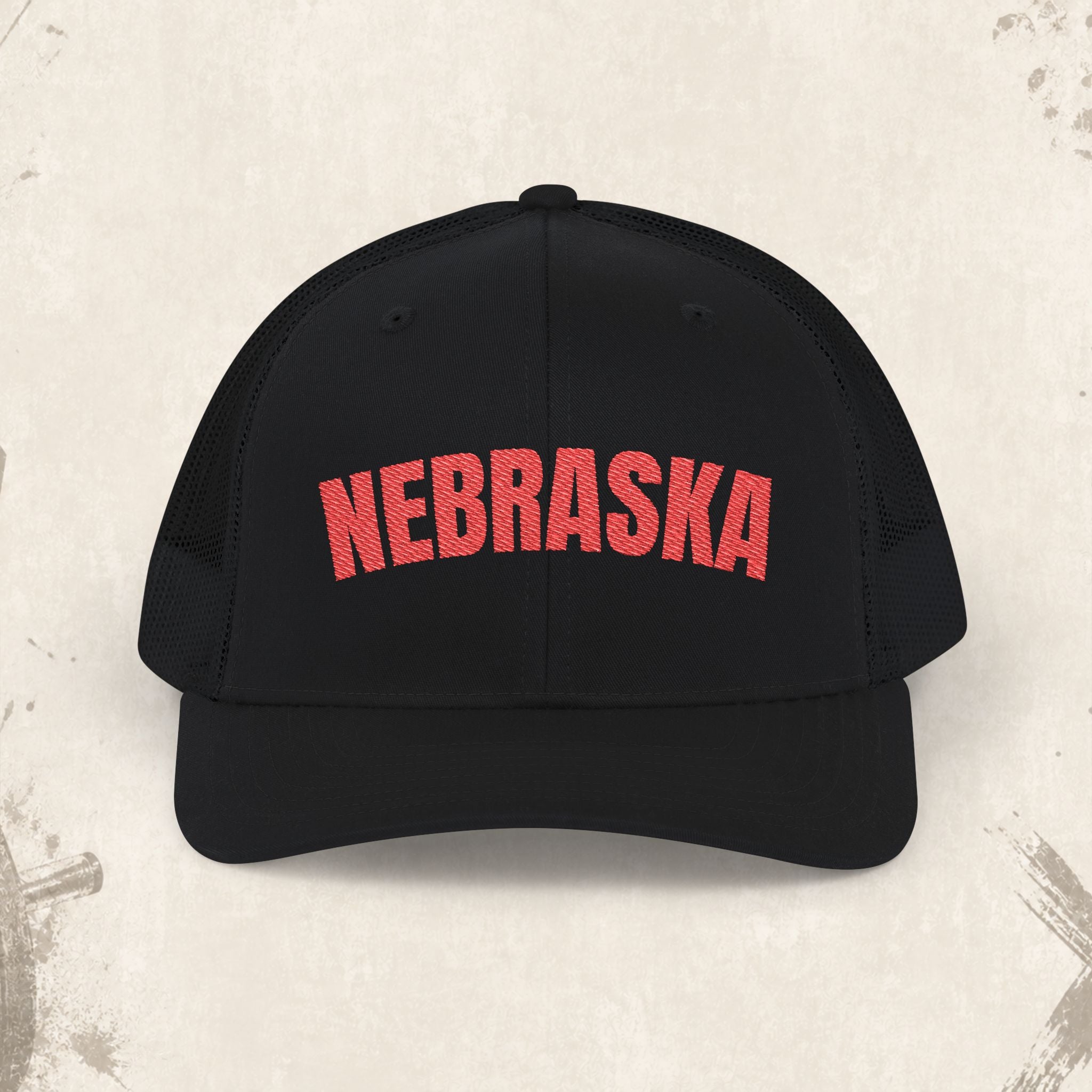 Nebraska Trucker Hat – Vintage Embroidered Snapback Cap