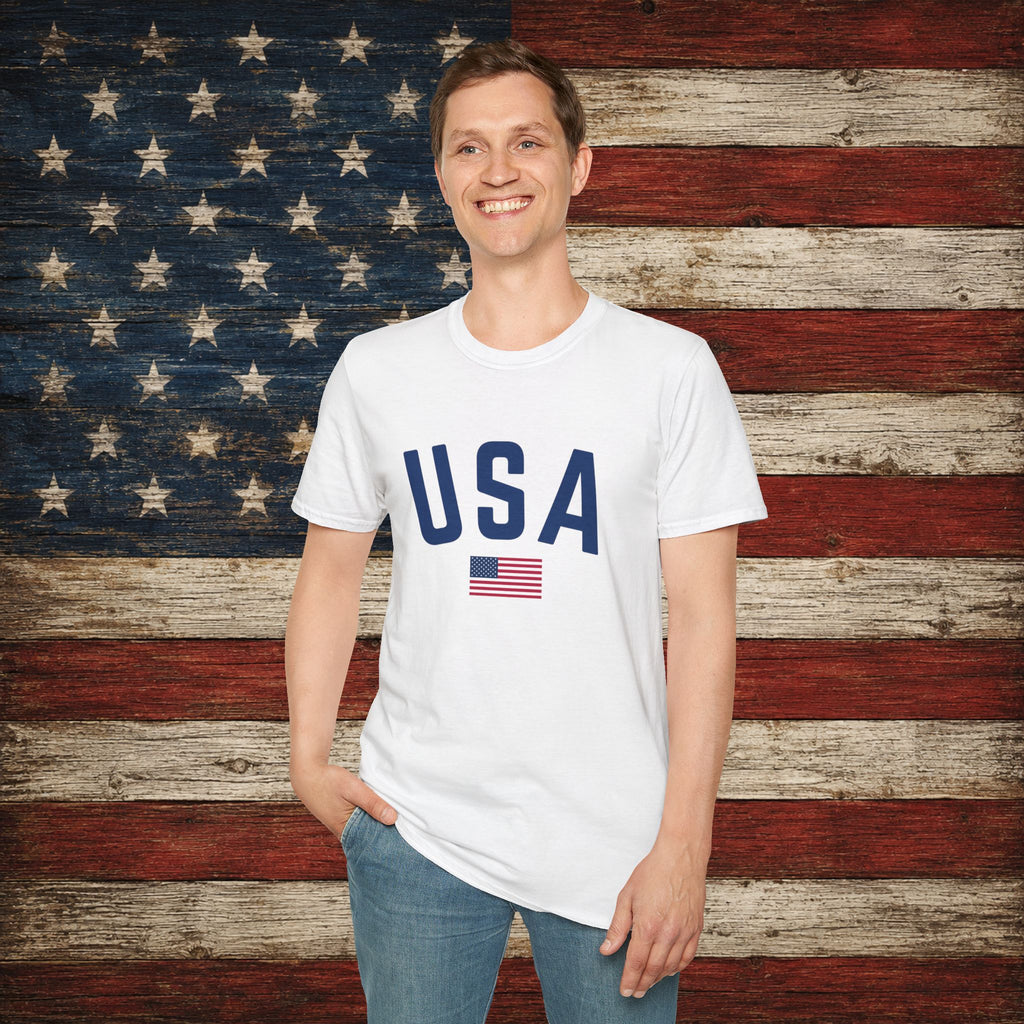 USA Flag T-Shirt — Patriotic American Graphic Tee for 4th of July and Memorial Day
