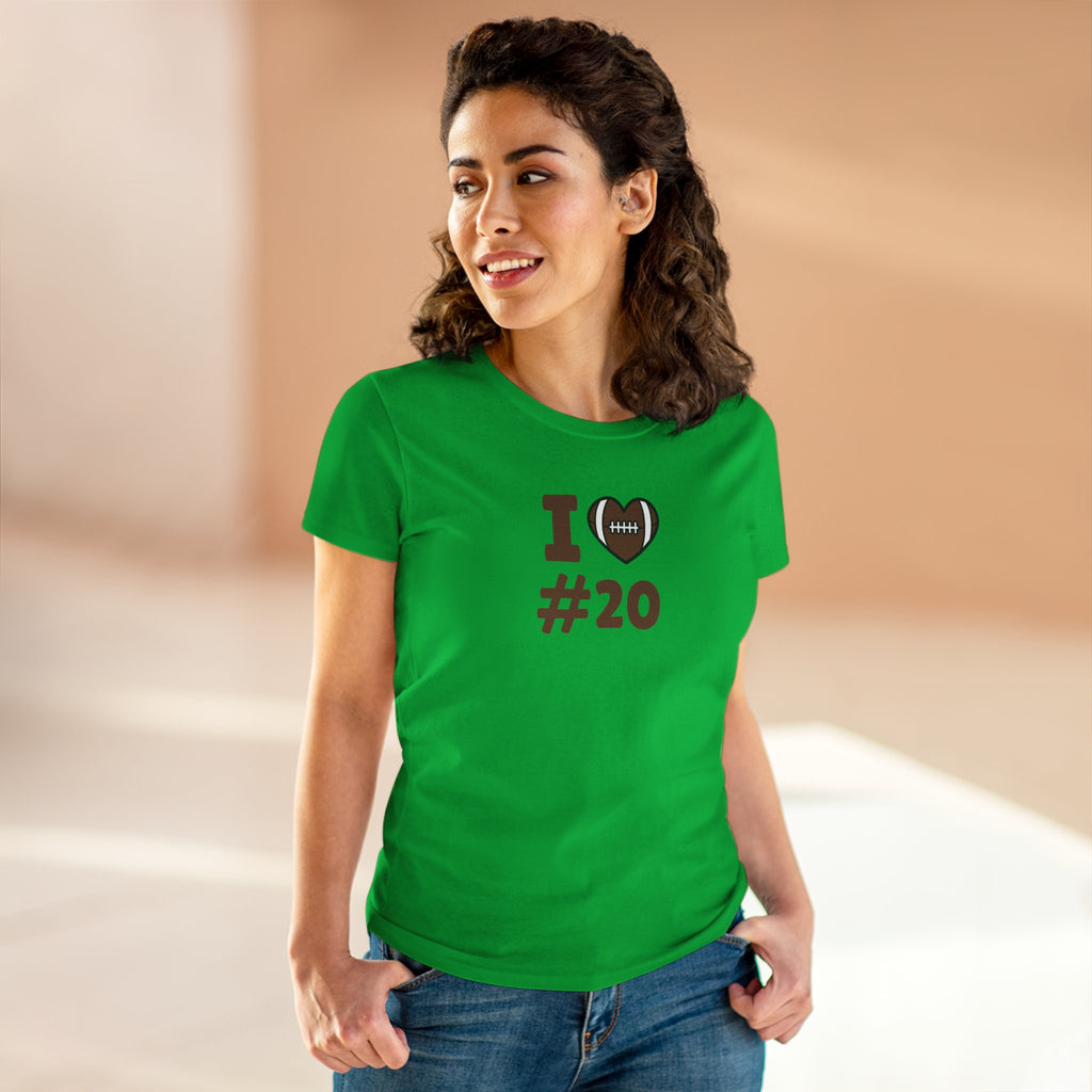 PERSONALIZABLE - I  Heart #-- Women's Tee - Personalized Team Jersey Shirt