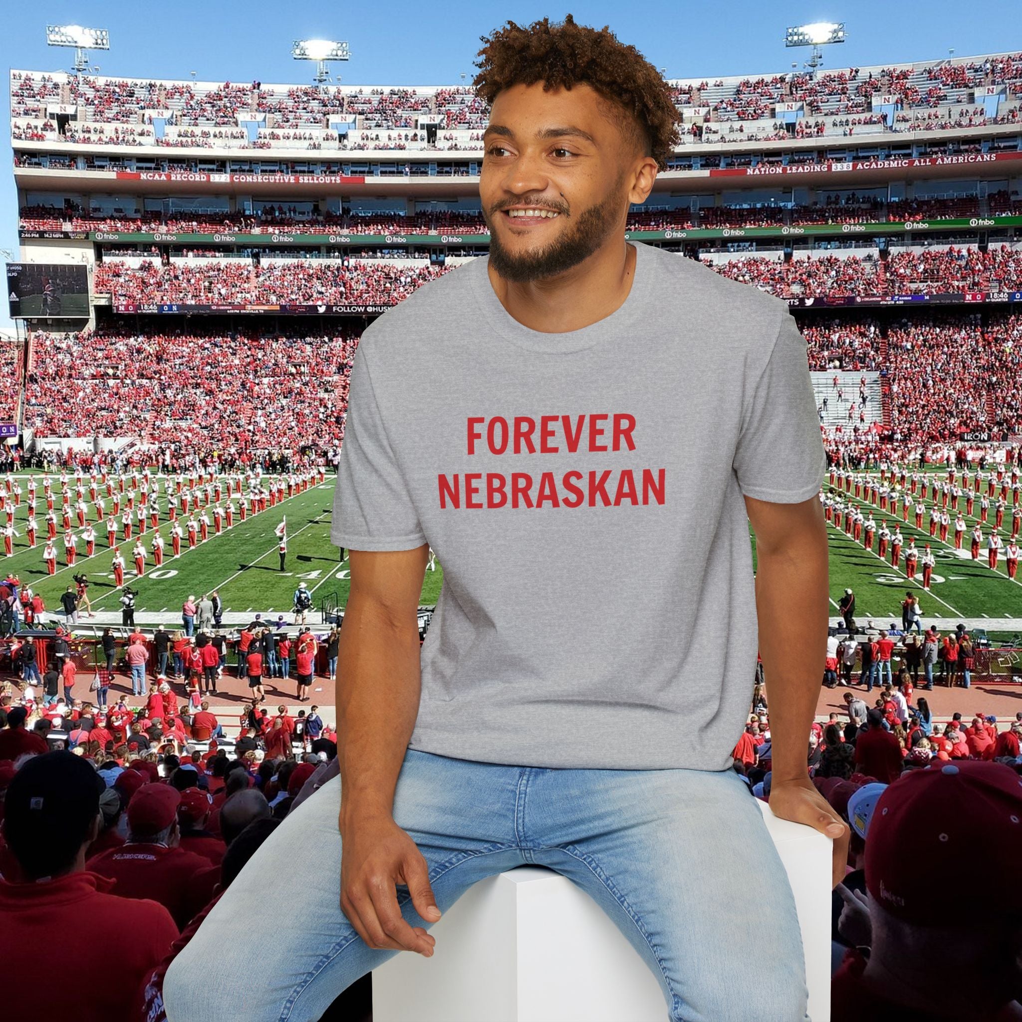 Forever Nebraskan T-Shirt — Retro Red State Pride Tee
