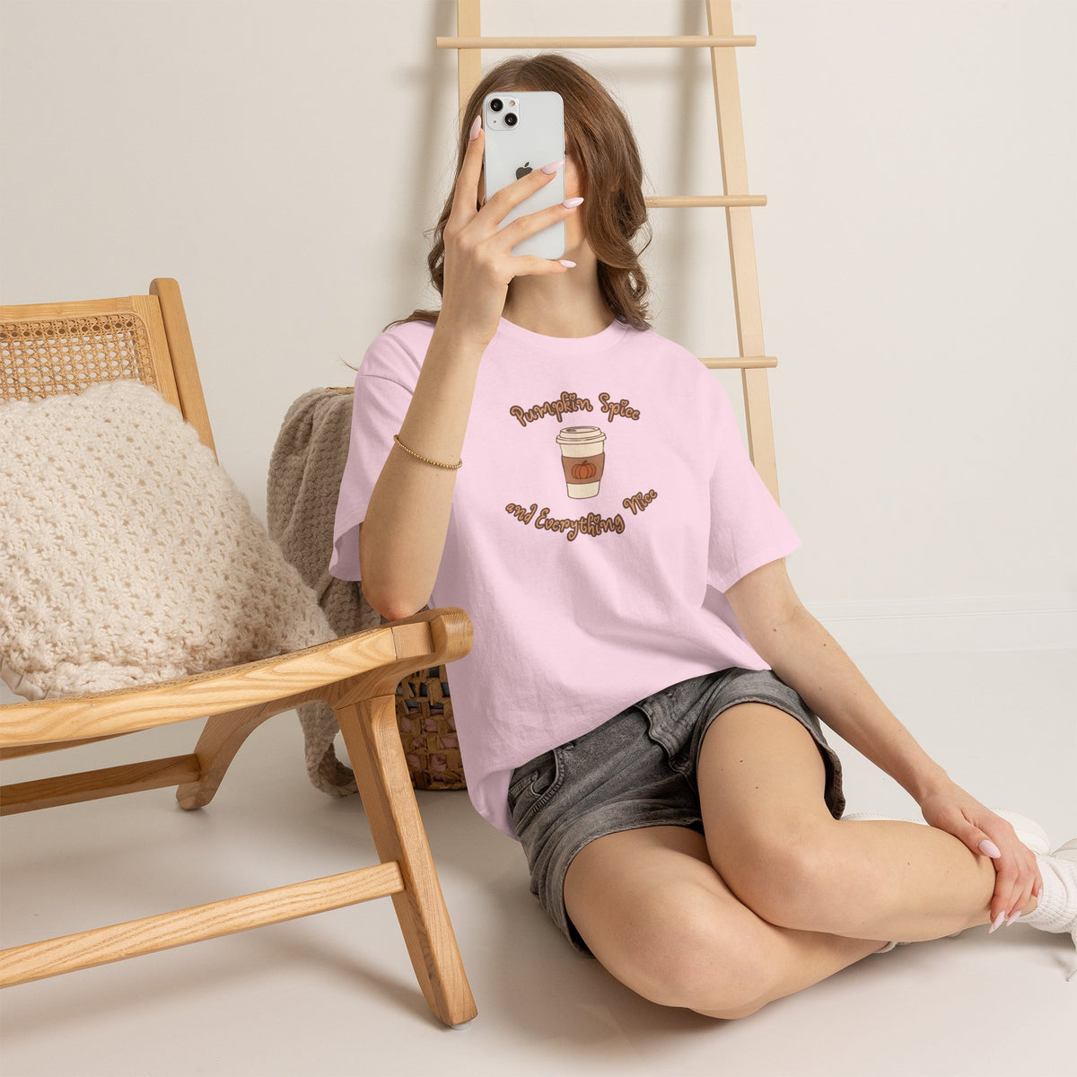 Coffee Tee — "Pumpkin Spice and Everything Nice" Pumpkin Spice Coffee Shirt