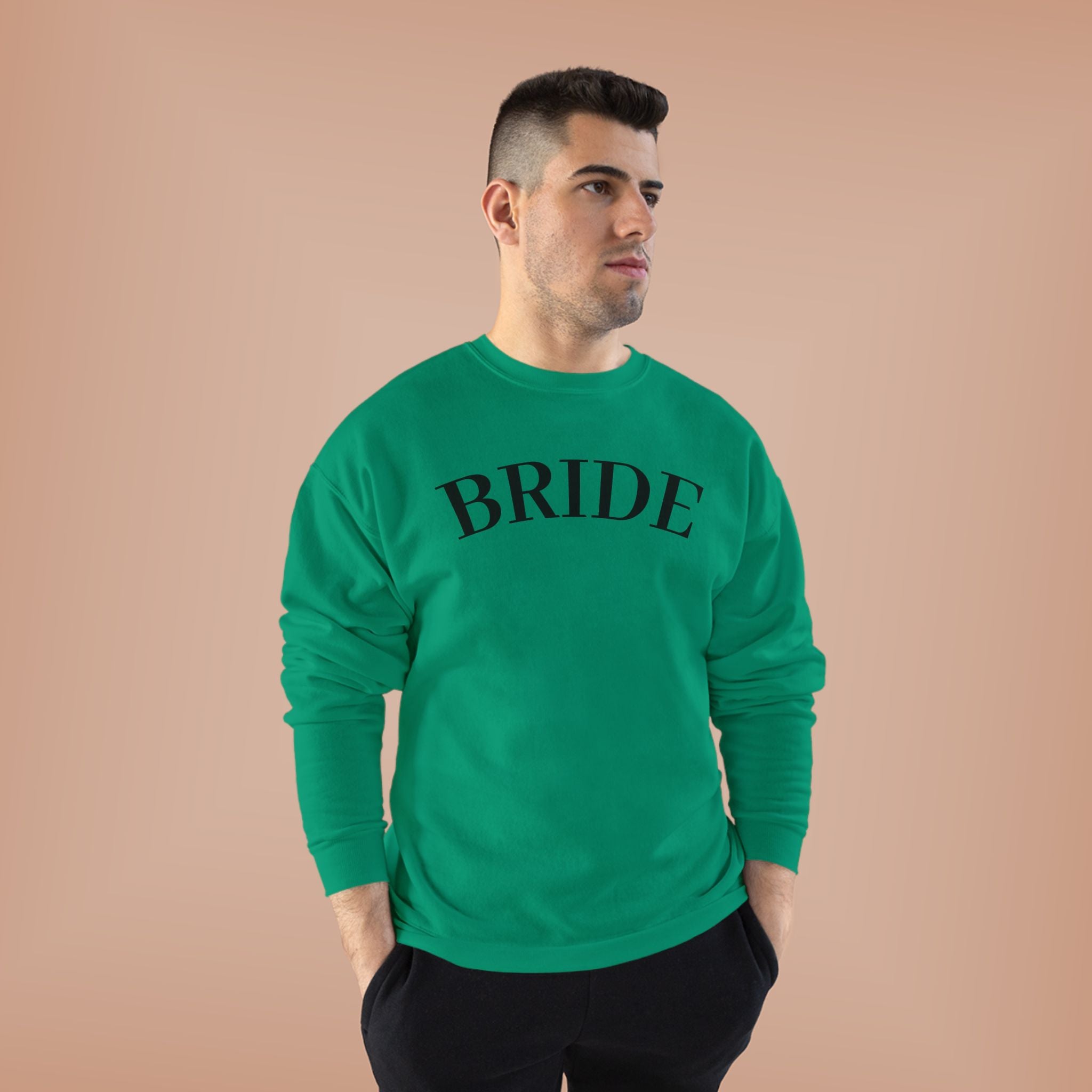 Bride Crewneck Sweatshirt — Minimal Bridal Pullover for Bachelorette & Wedding Prep