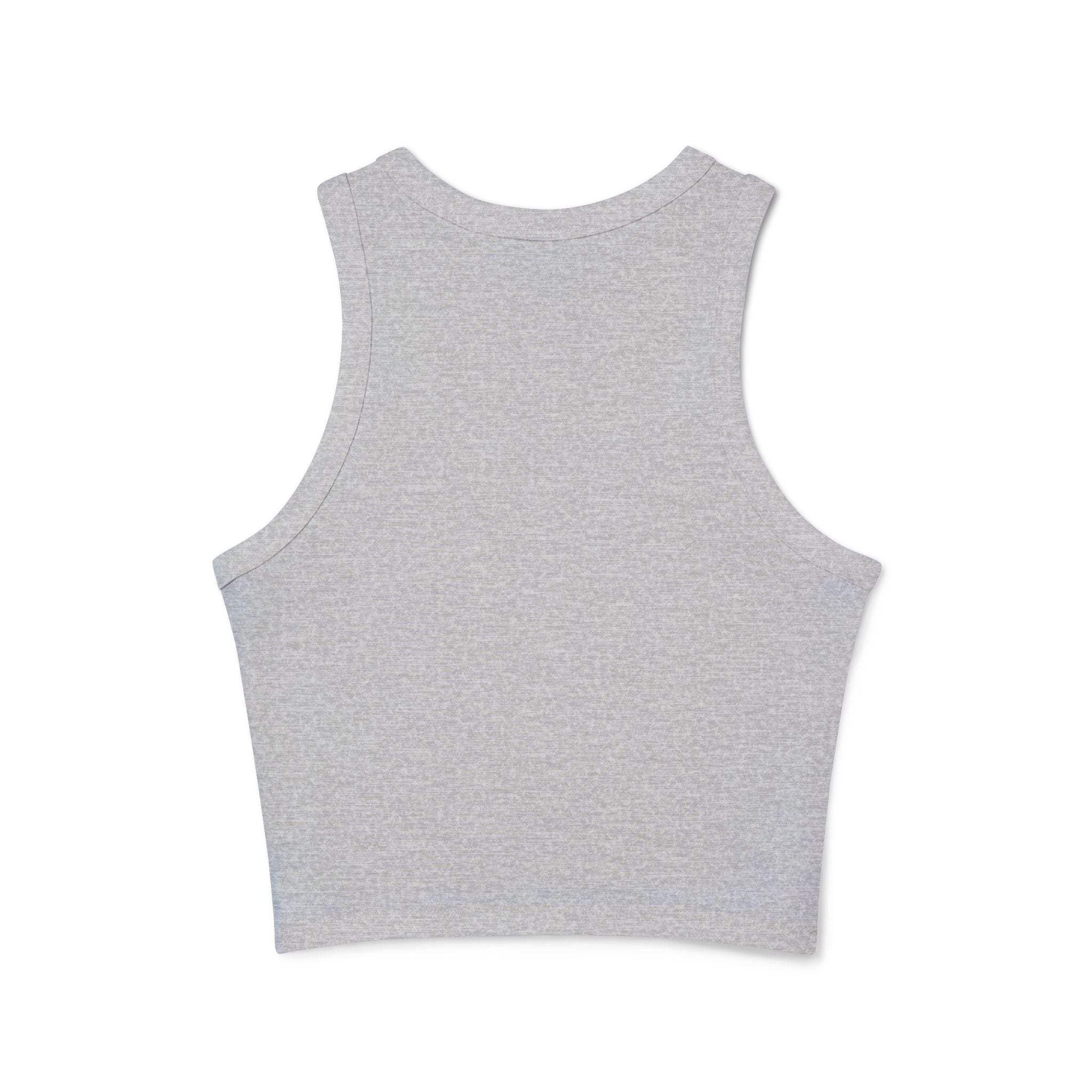 USA Racerback Tank Top — Women's Patriotic Micro Rib Crop