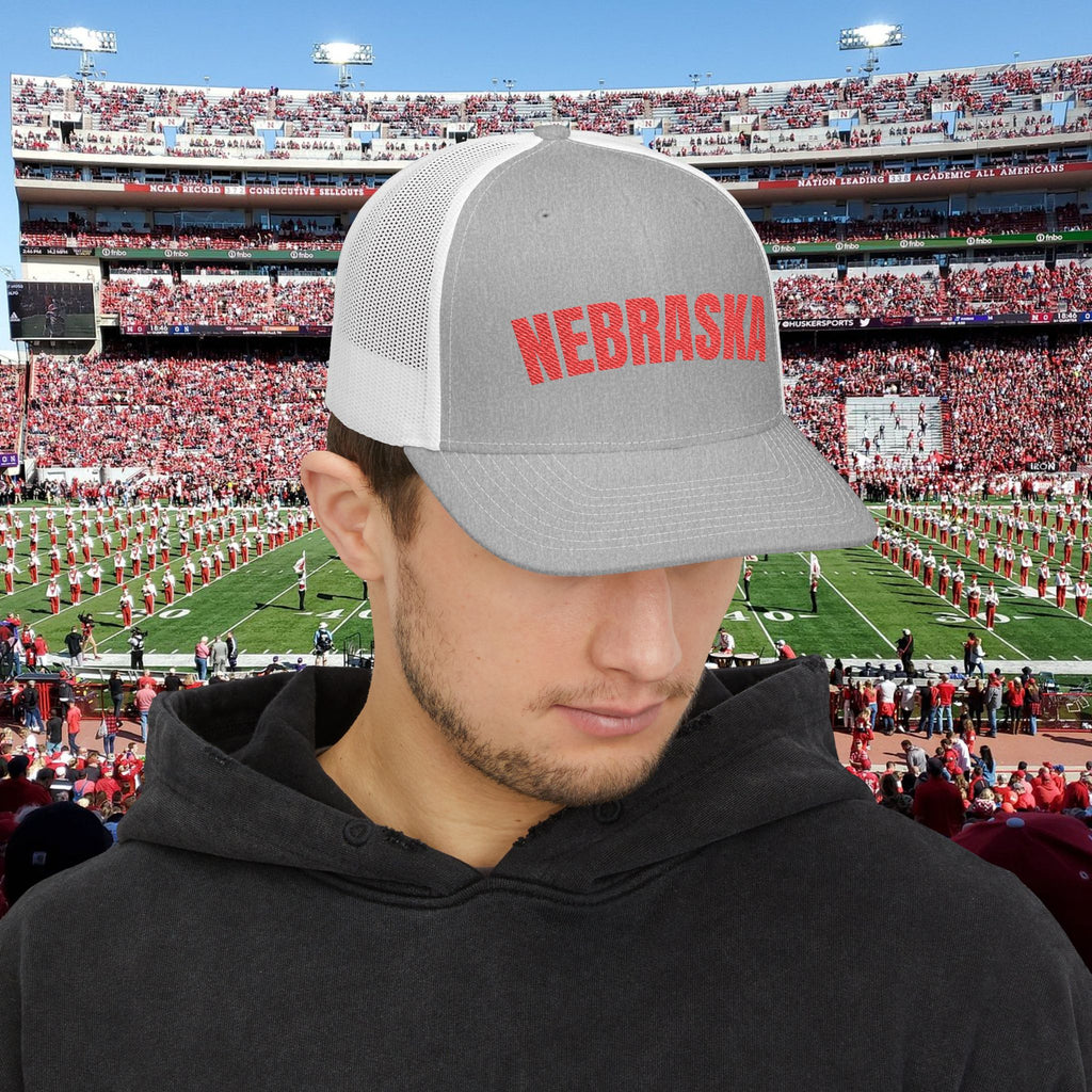 Nebraska Trucker Hat – Vintage Embroidered Snapback Cap