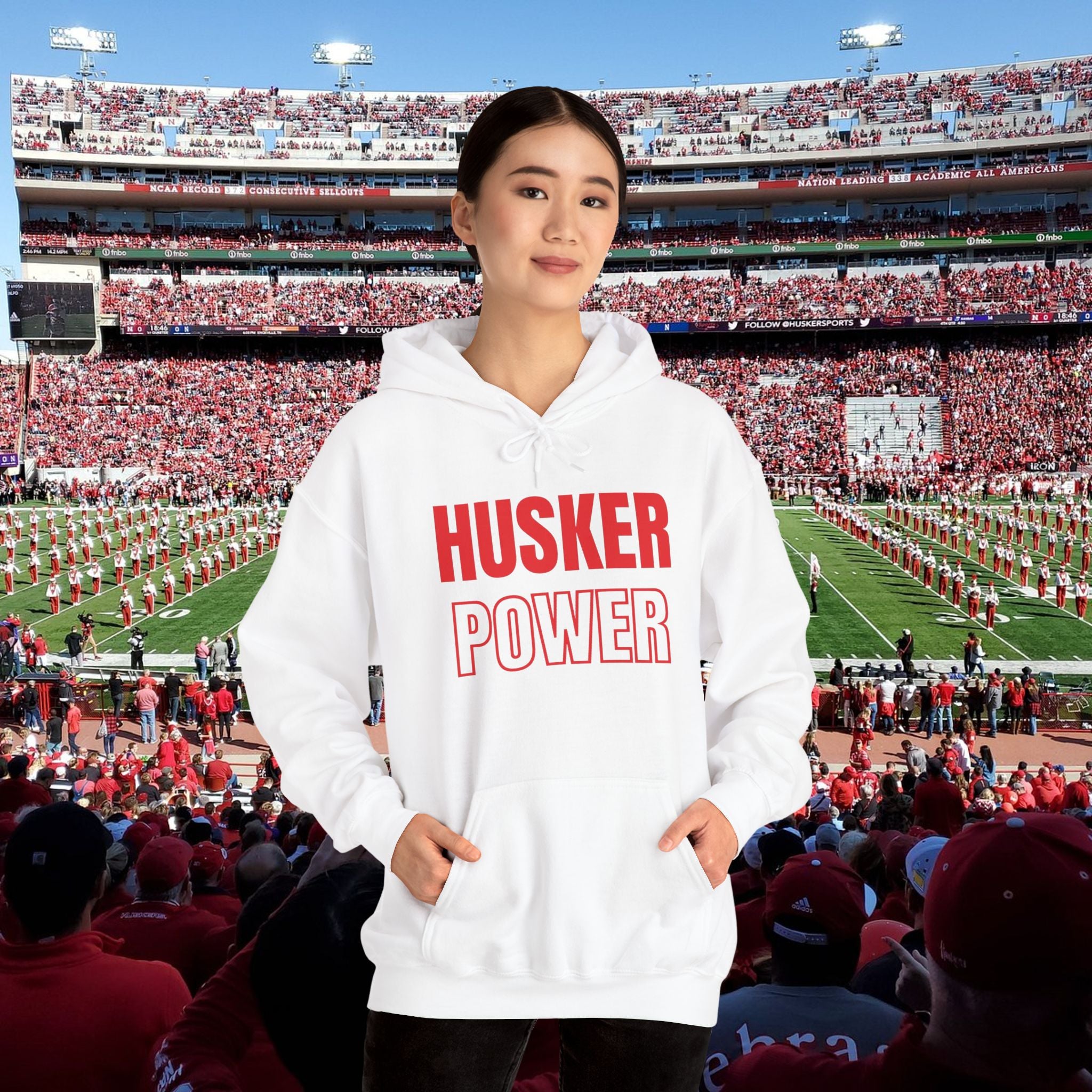Husker Power Hoodie — College Team Pullover for Fans