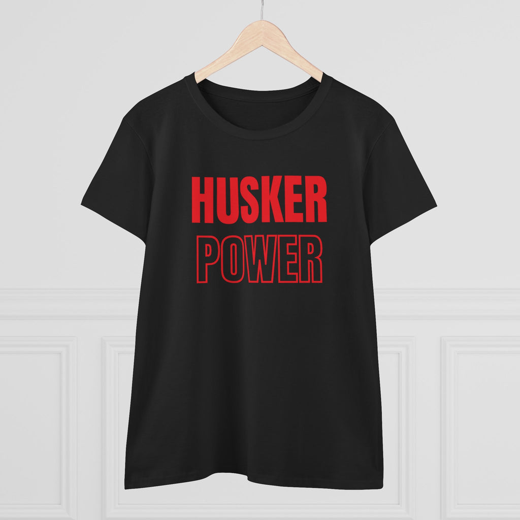 Husker Power Women's T‑Shirt — Bold Red Fan Tee