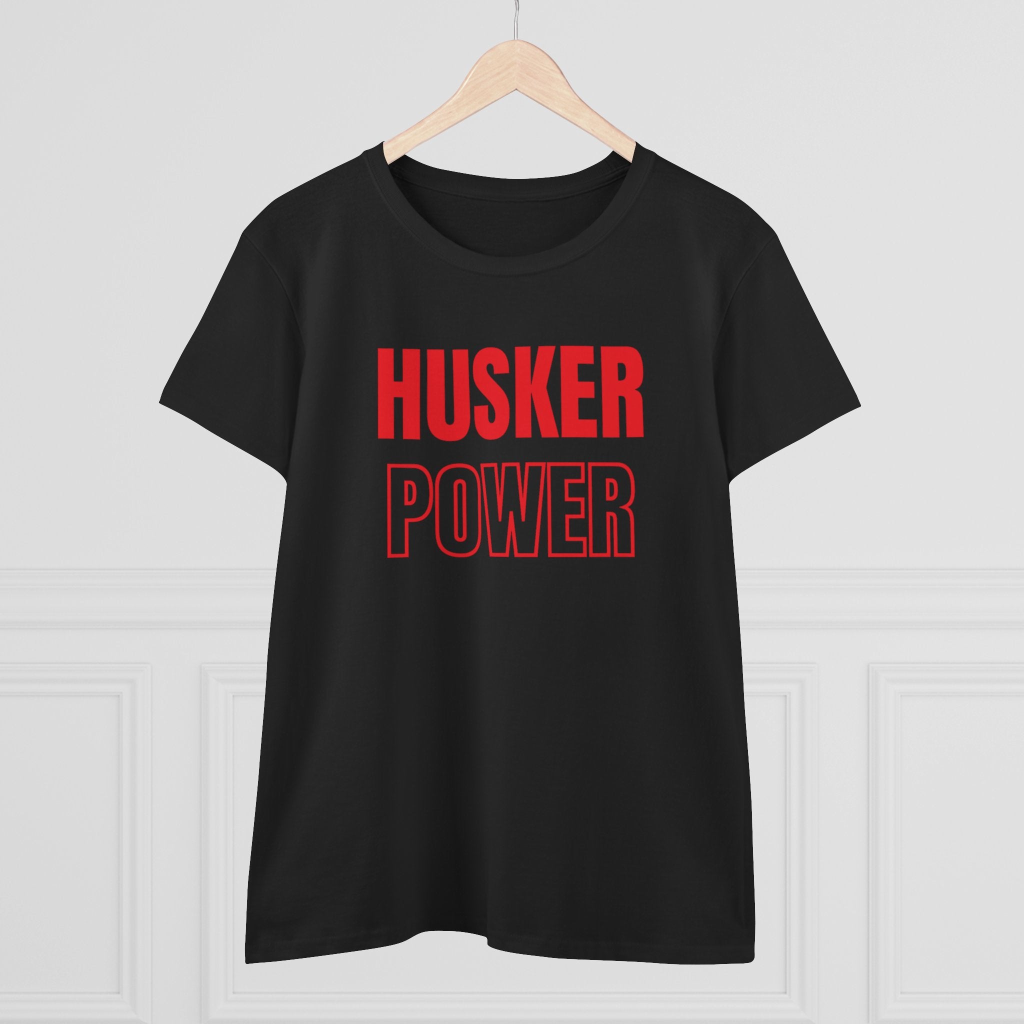 Husker Power Women's T‑Shirt — Bold Red Fan Tee