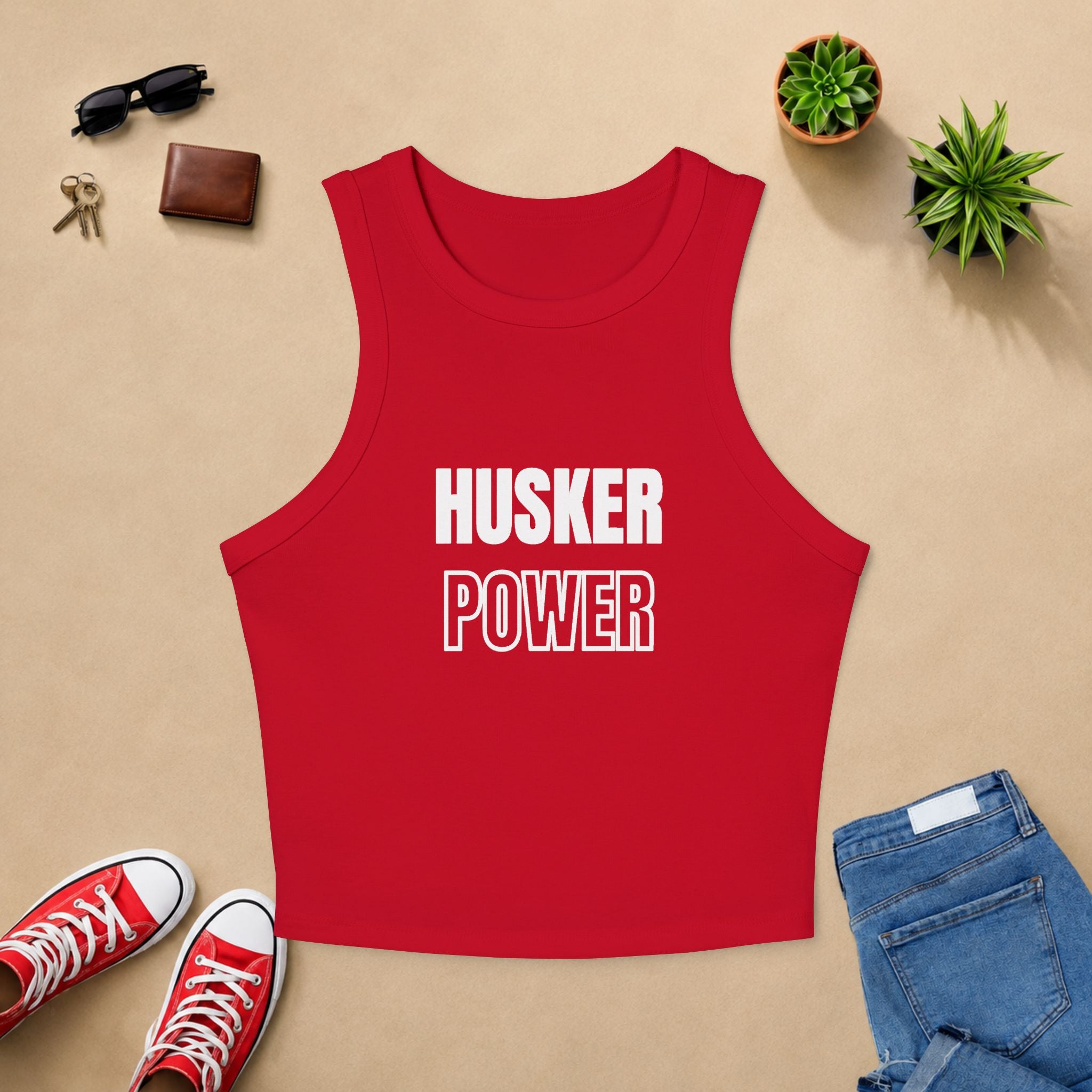 Husker Power Racer Tank Top
