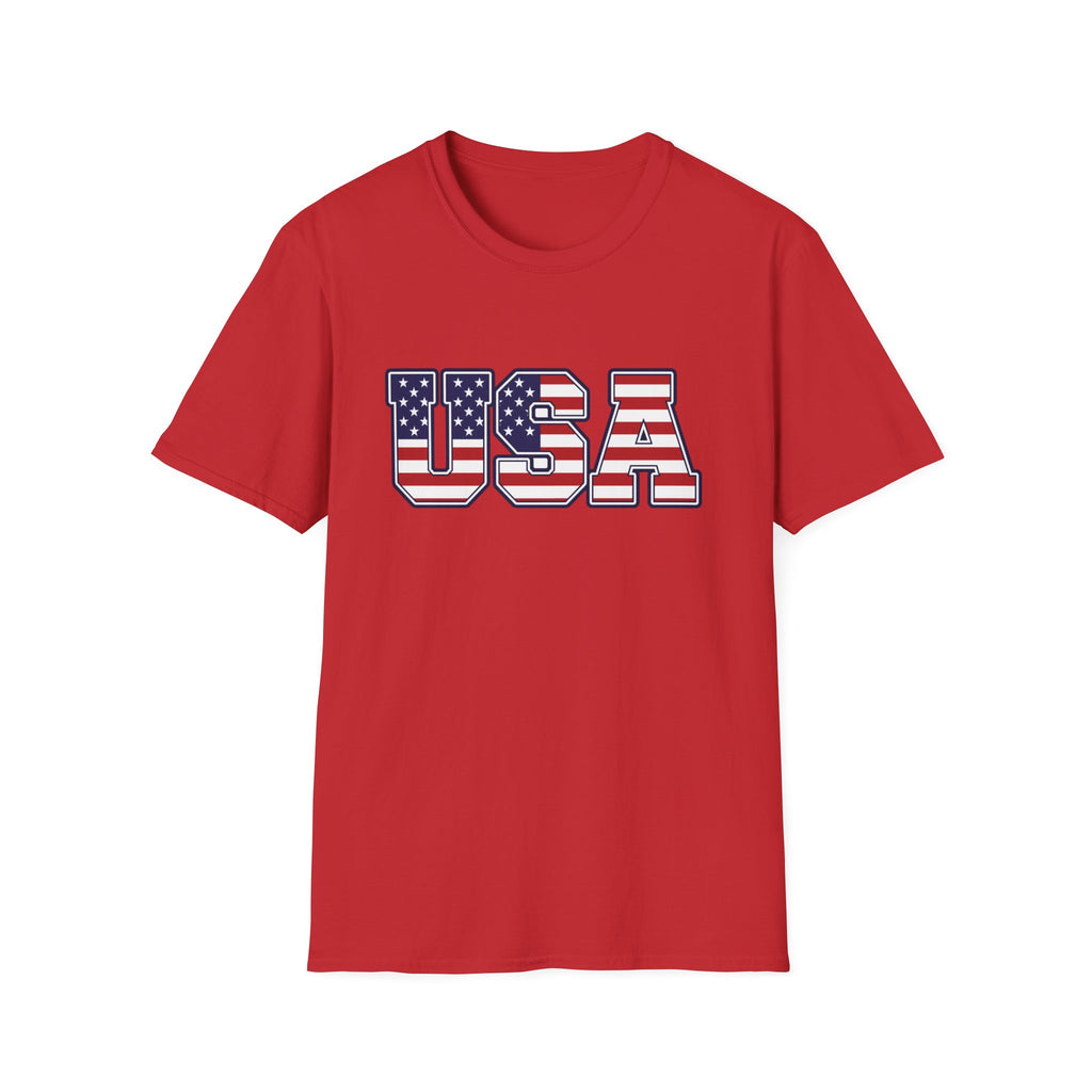 USA Flag T-Shirt – Retro Patriotic Stars & Stripes Tee