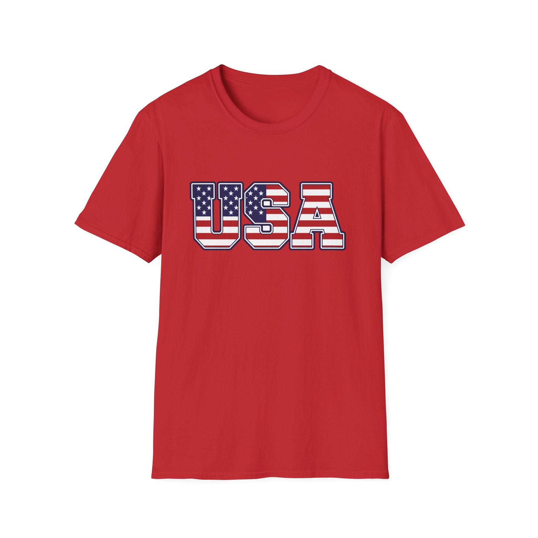 USA Flag T-Shirt – Retro Patriotic Stars & Stripes Tee